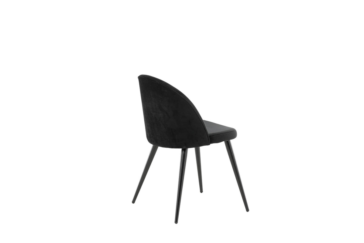 Velvet Matstol Stuhl in Schwarz präsentiert im Onlineshop von KAQTU Design AG. Schalenstuhl ist von Venture Home