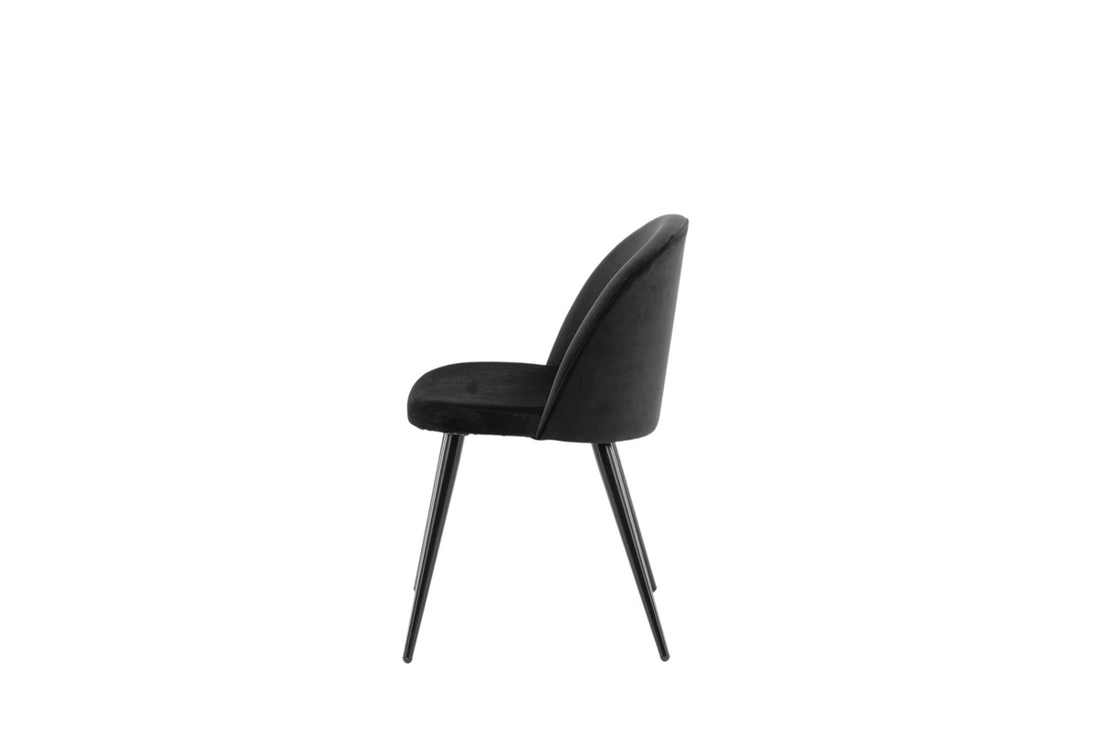 Velvet Matstol Stuhl in Schwarz präsentiert im Onlineshop von KAQTU Design AG. Schalenstuhl ist von Venture Home