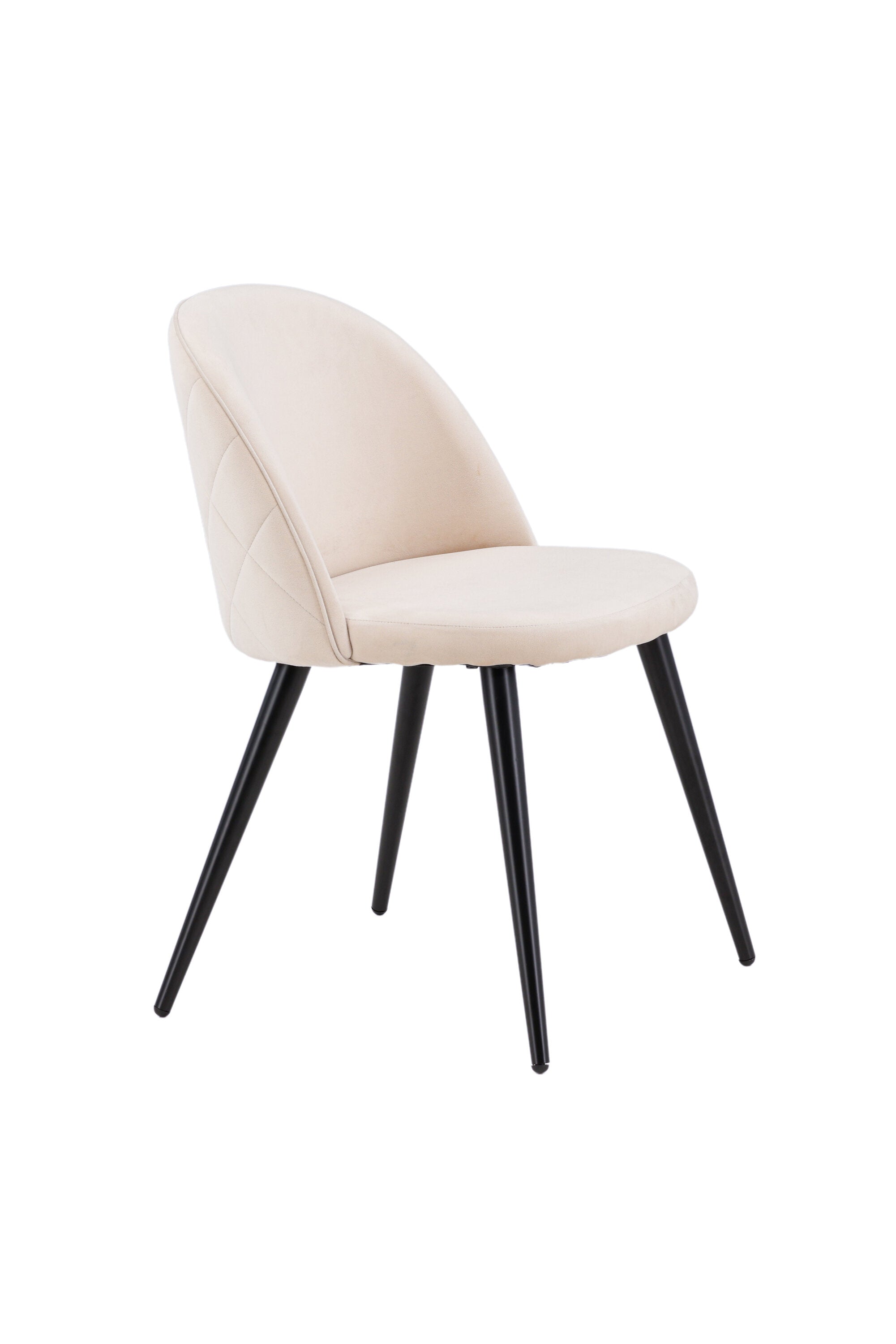 Velvet Stitches Stuhl in Beige präsentiert im Onlineshop von KAQTU Design AG. Schalenstuhl ist von Venture Home