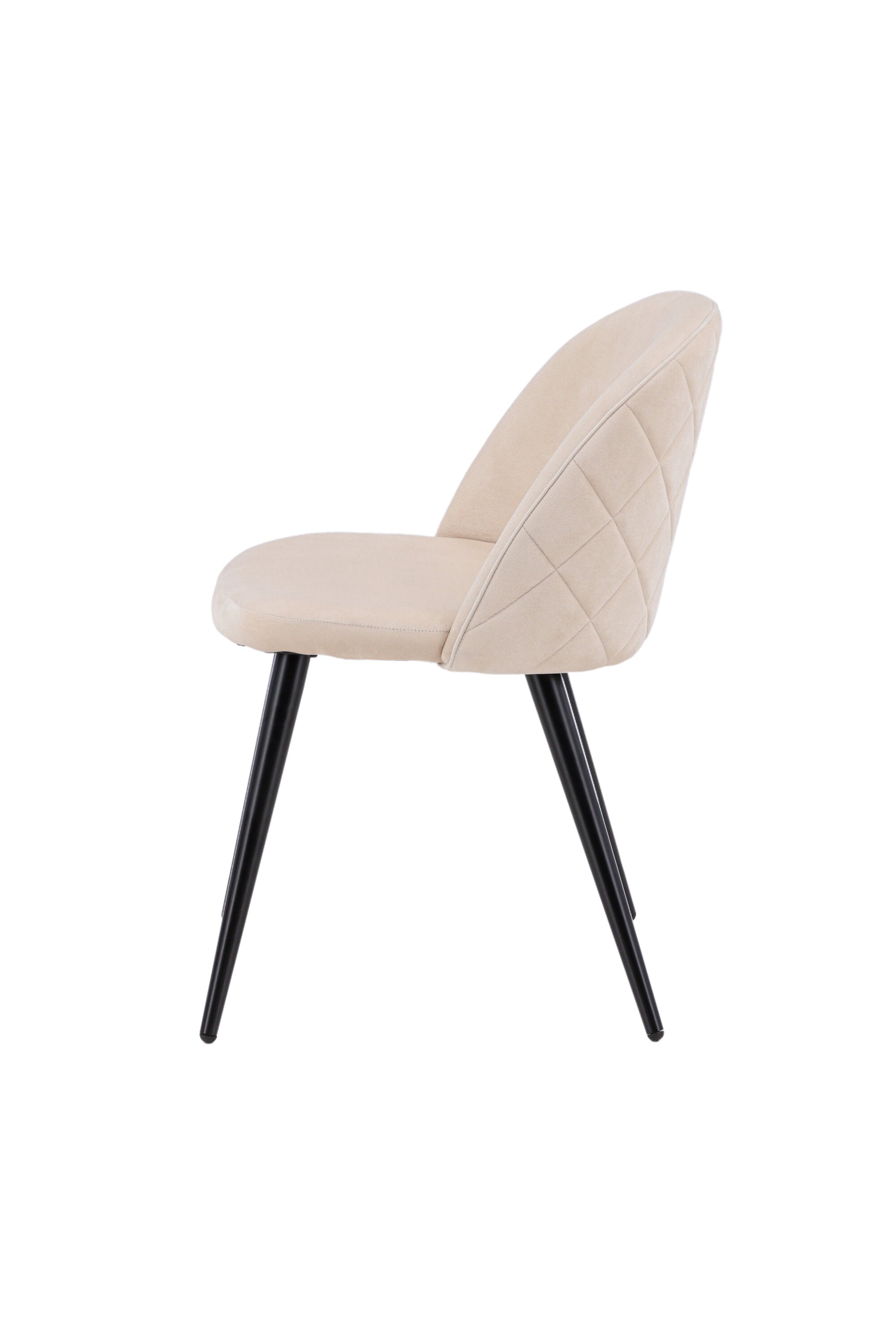 Velvet Stitches Stuhl in Beige präsentiert im Onlineshop von KAQTU Design AG. Schalenstuhl ist von Venture Home