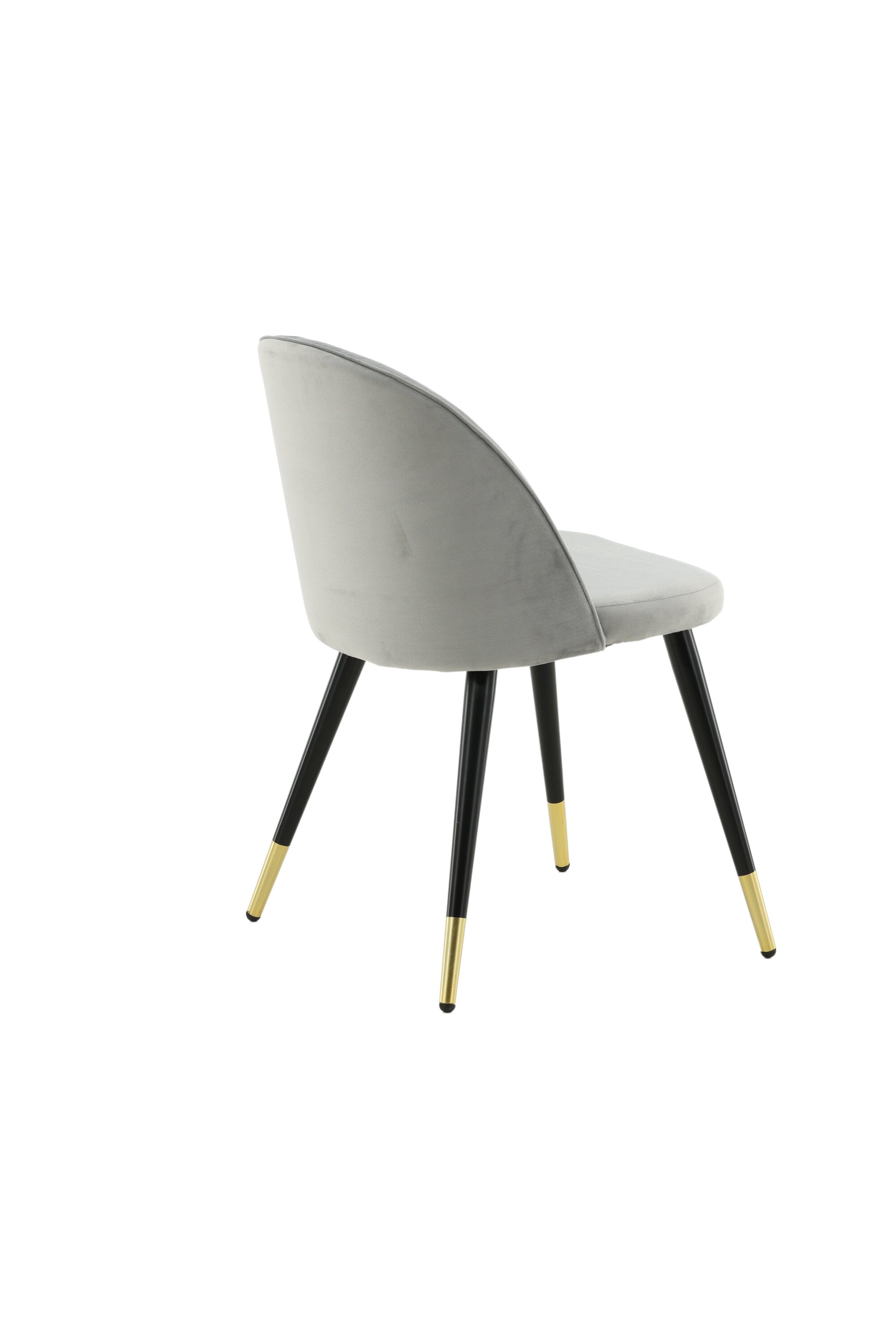 Velvet Matstol Stuhl in Grau / Schwarz / Gold präsentiert im Onlineshop von KAQTU Design AG. Schalenstuhl ist von Venture Home