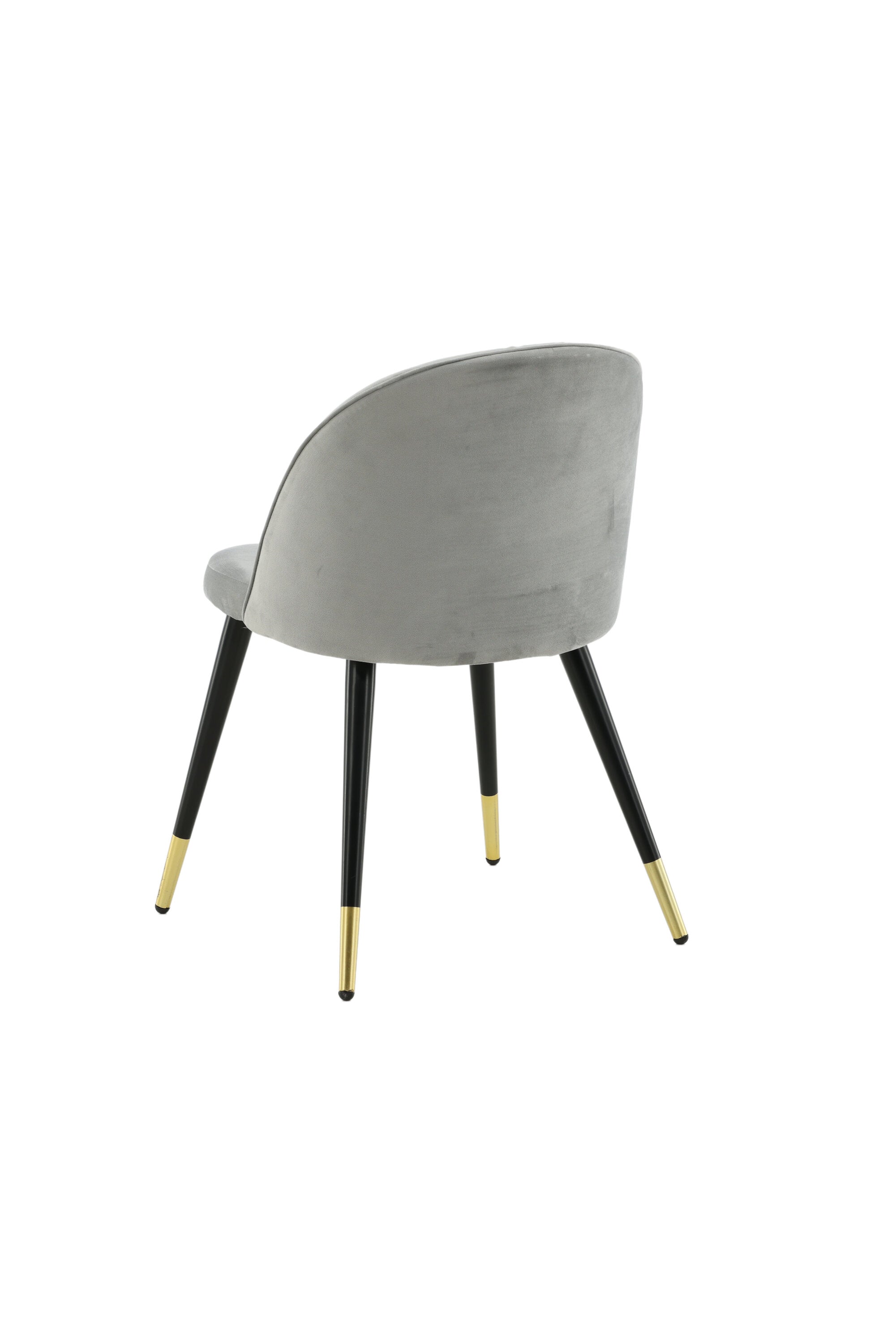 Velvet Matstol Stuhl in Grau / Schwarz / Gold präsentiert im Onlineshop von KAQTU Design AG. Schalenstuhl ist von Venture Home