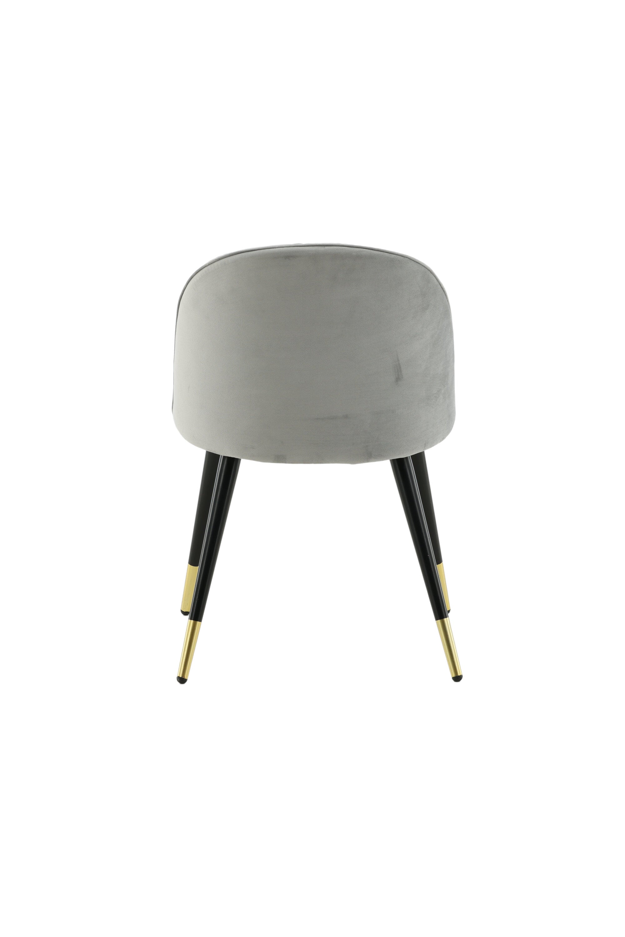 Velvet Matstol Stuhl in Grau / Schwarz / Gold präsentiert im Onlineshop von KAQTU Design AG. Schalenstuhl ist von Venture Home