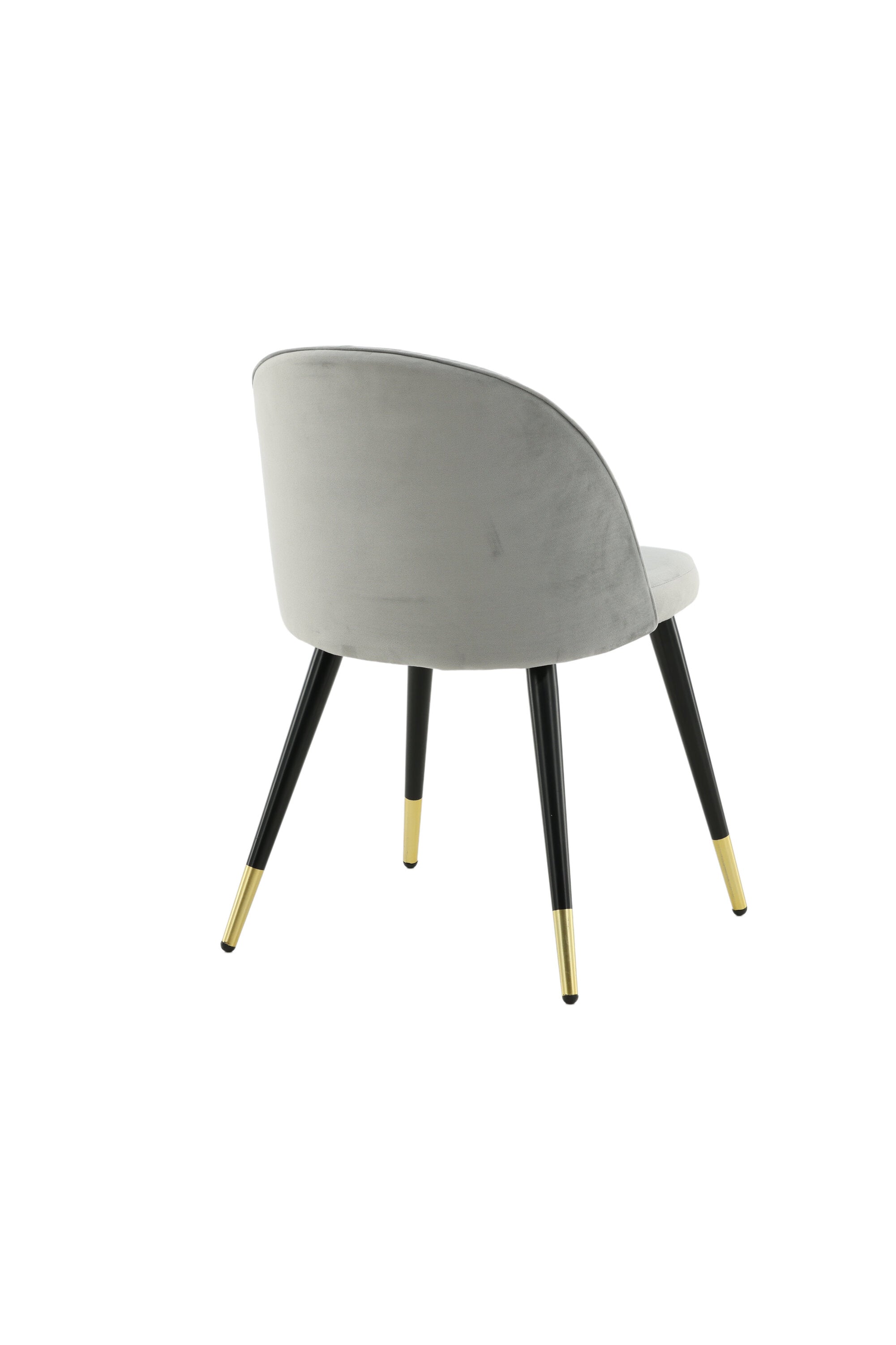 Velvet Matstol Stuhl in Grau / Schwarz / Gold präsentiert im Onlineshop von KAQTU Design AG. Schalenstuhl ist von Venture Home