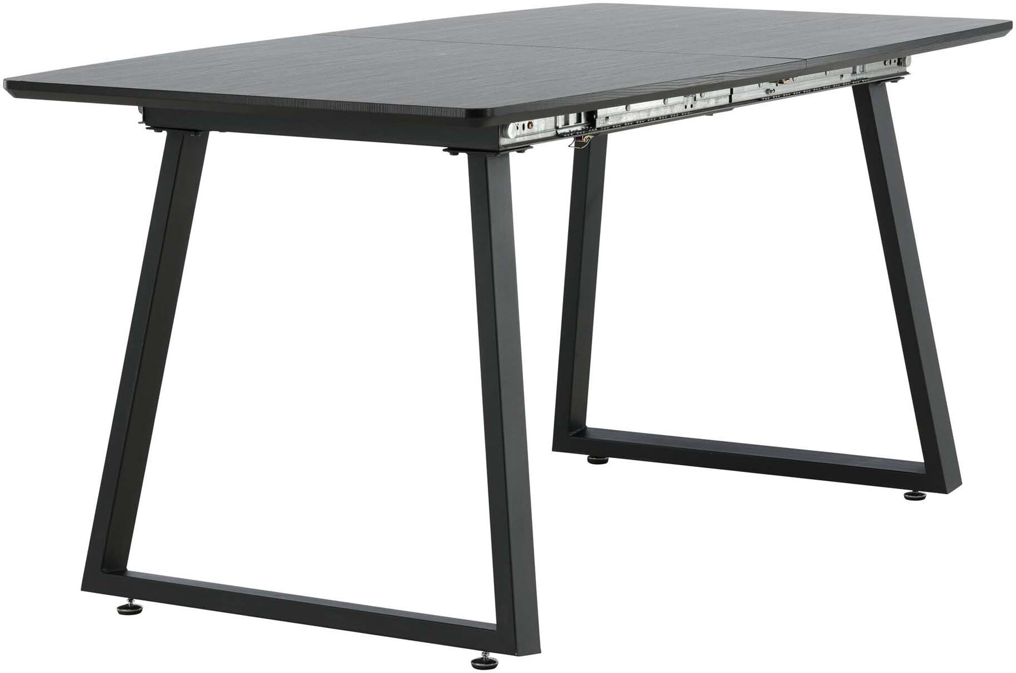 Inka ausziehbarer Tisch in Schwarz präsentiert im Onlineshop von KAQTU Design AG. Esstisch ist von Venture Home