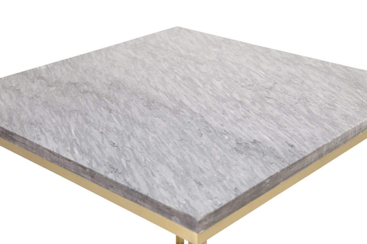 Estelle Beistelltisch in Grau / Gold präsentiert im Onlineshop von KAQTU Design AG. Beistelltisch ist von Venture Home
