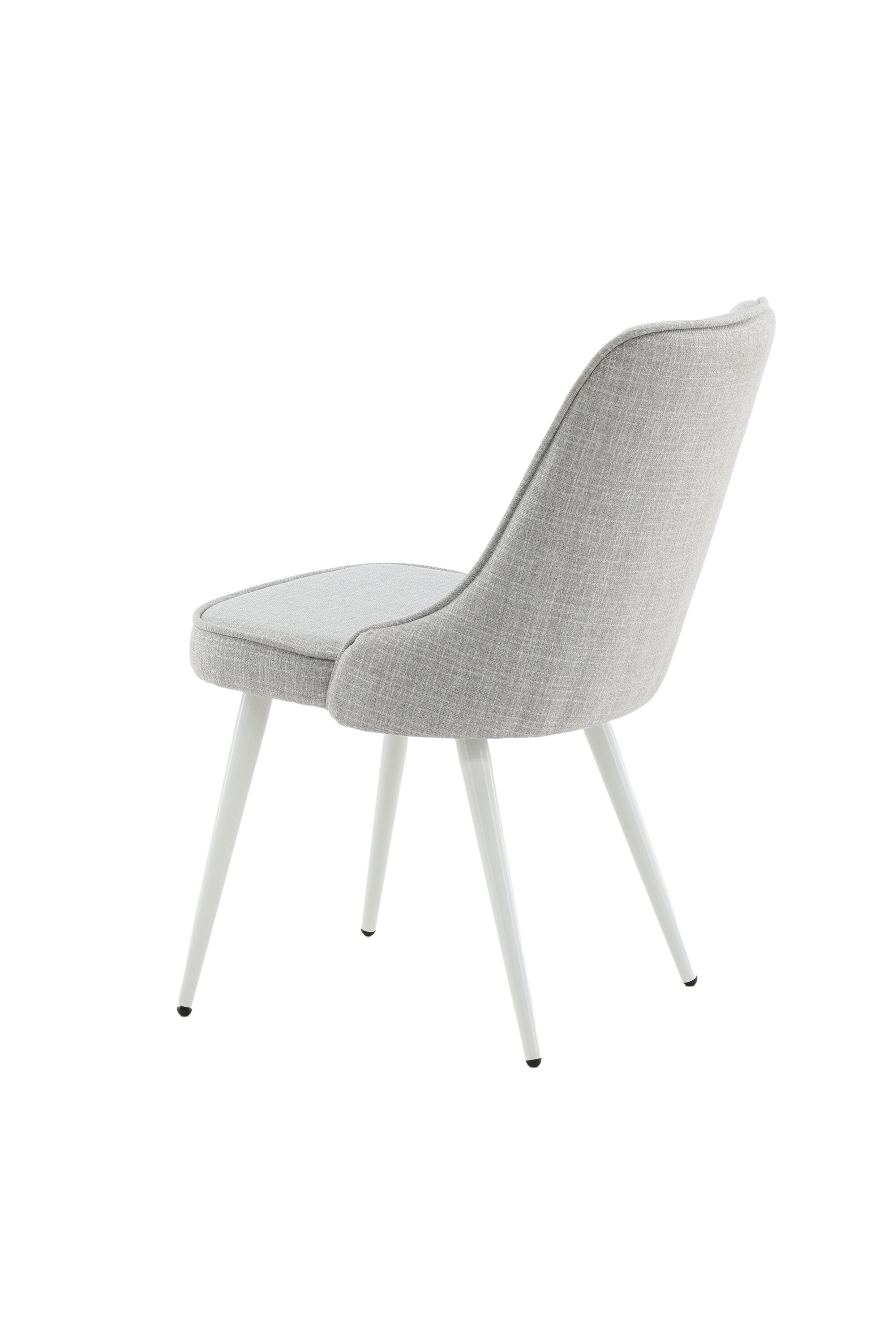 Velvet Deluxe Stuhl in Hellgrau / Weiss präsentiert im Onlineshop von KAQTU Design AG. Stuhl ist von Venture Home