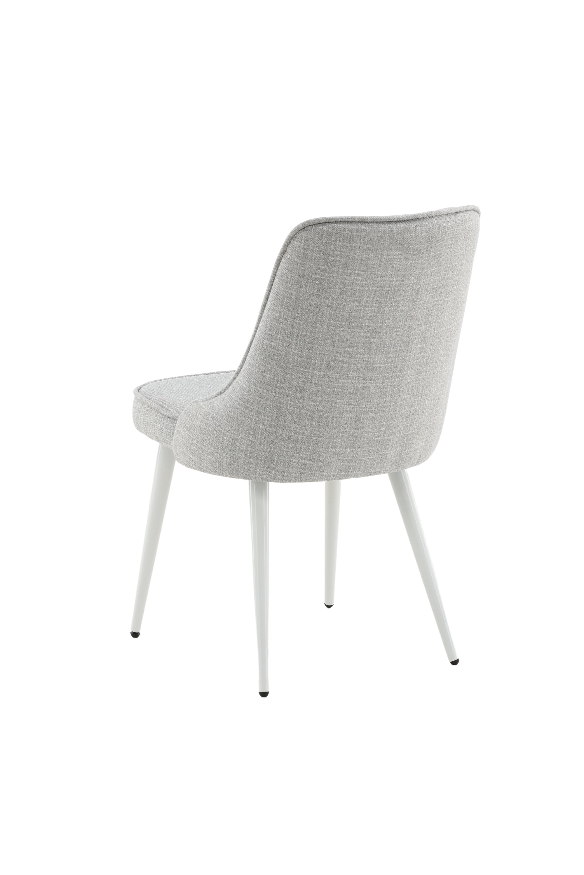 Velvet Deluxe Stuhl in Hellgrau / Weiss präsentiert im Onlineshop von KAQTU Design AG. Stuhl ist von Venture Home