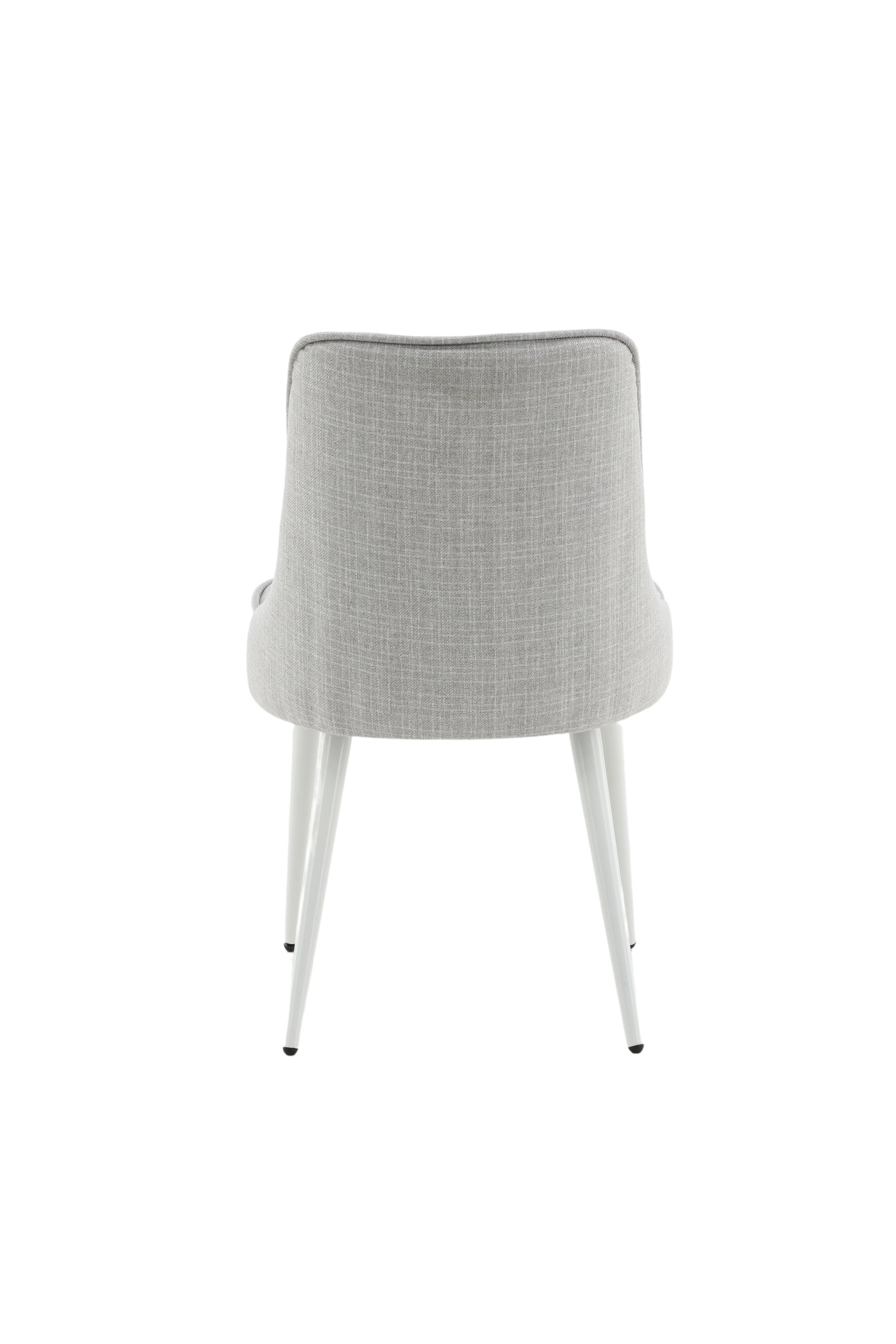 Velvet Deluxe Stuhl in Hellgrau / Weiss präsentiert im Onlineshop von KAQTU Design AG. Stuhl ist von Venture Home