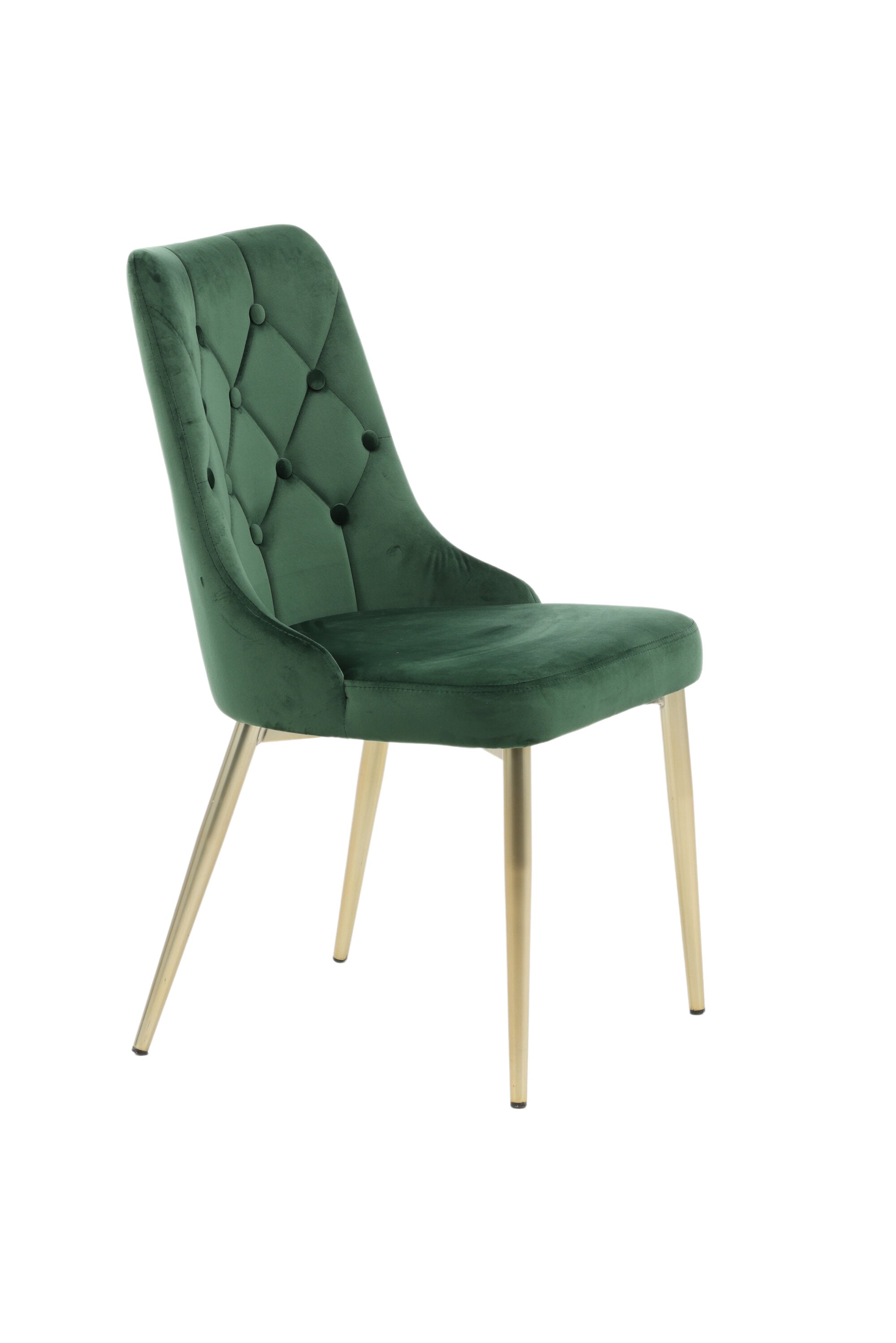 Velvet Lyx Stuhl in Grün präsentiert im Onlineshop von KAQTU Design AG. Stuhl ist von Venture Home