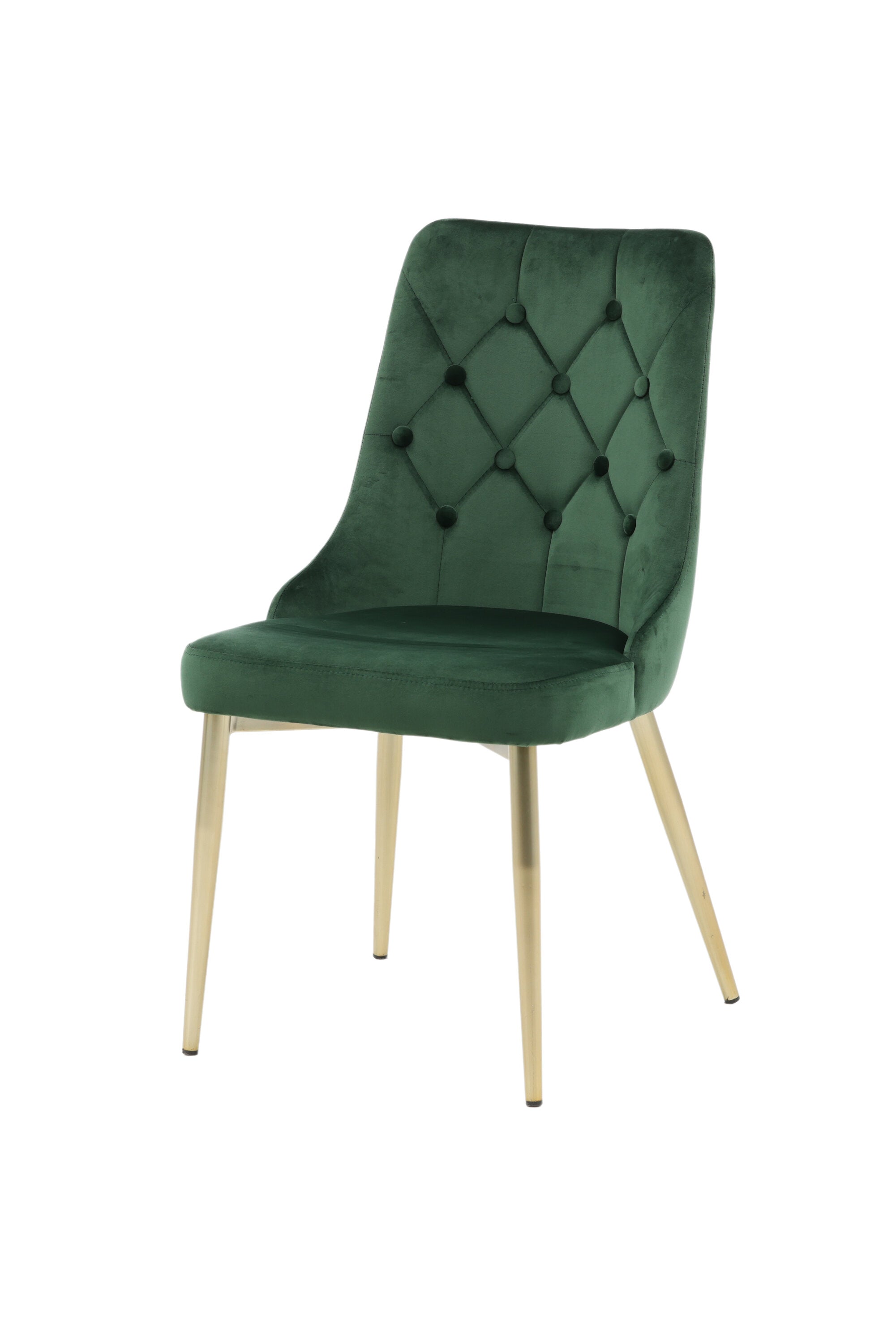 Velvet Lyx Stuhl in Grün präsentiert im Onlineshop von KAQTU Design AG. Stuhl ist von Venture Home