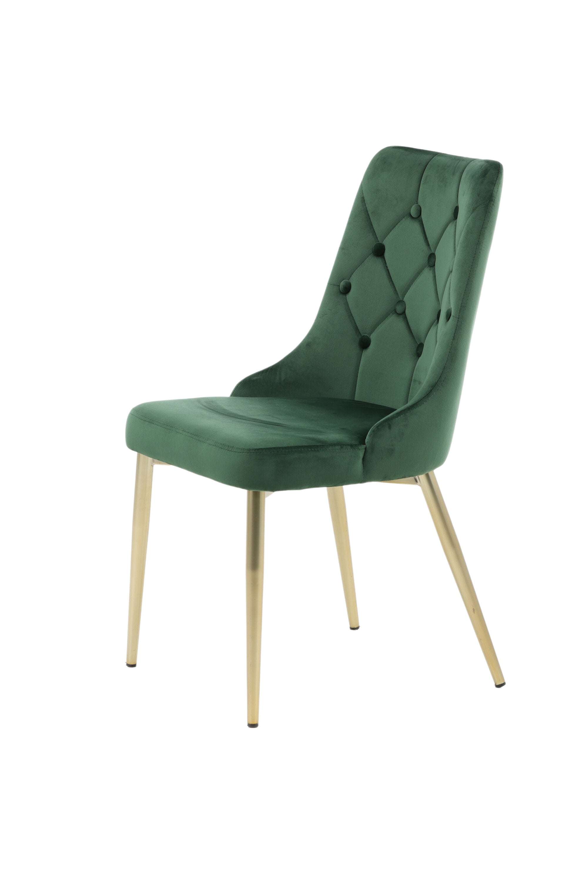 Velvet Lyx Stuhl in Grün präsentiert im Onlineshop von KAQTU Design AG. Stuhl ist von Venture Home