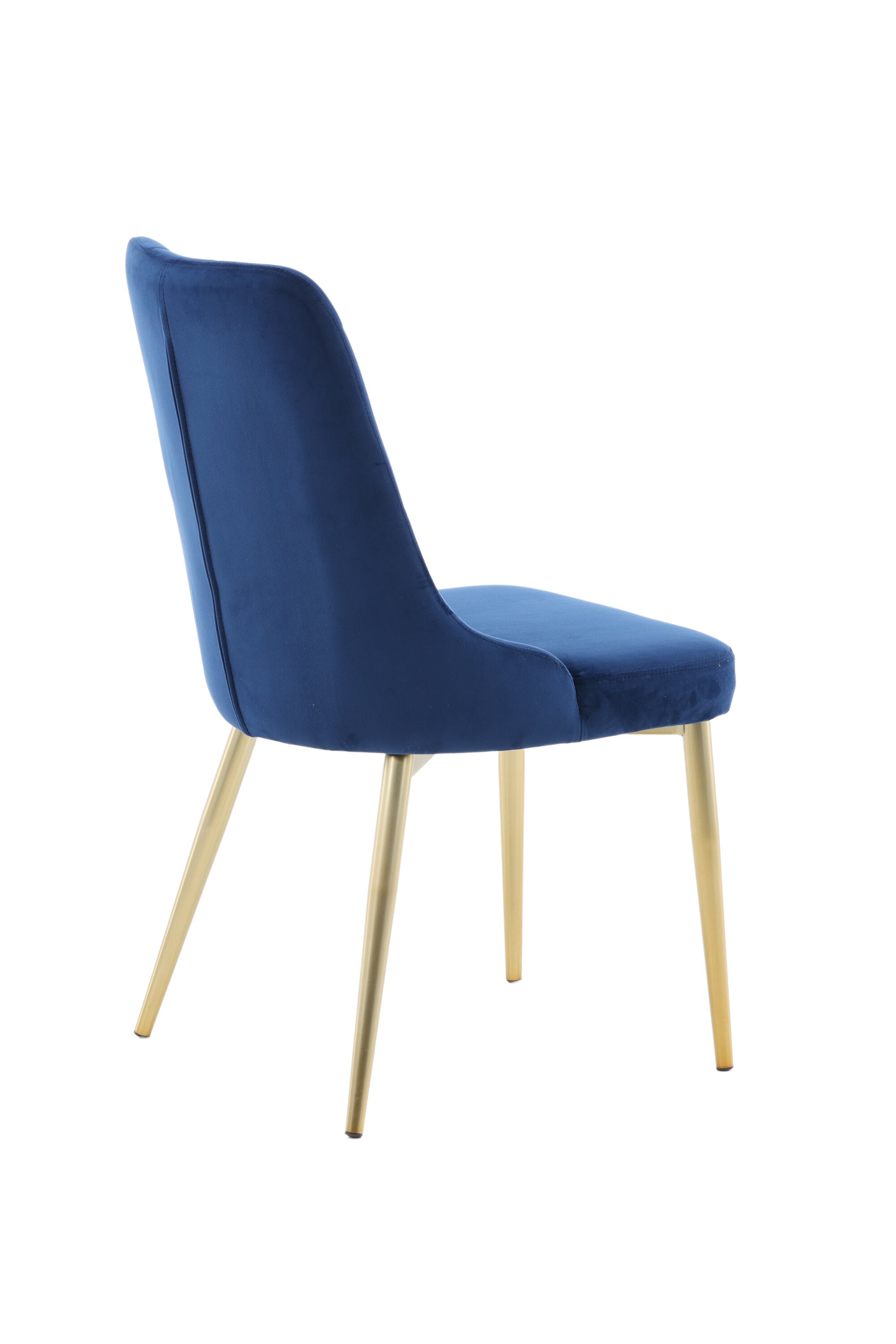 Velvet Lyx Stuhl in Blau präsentiert im Onlineshop von KAQTU Design AG. Stuhl ist von Venture Home