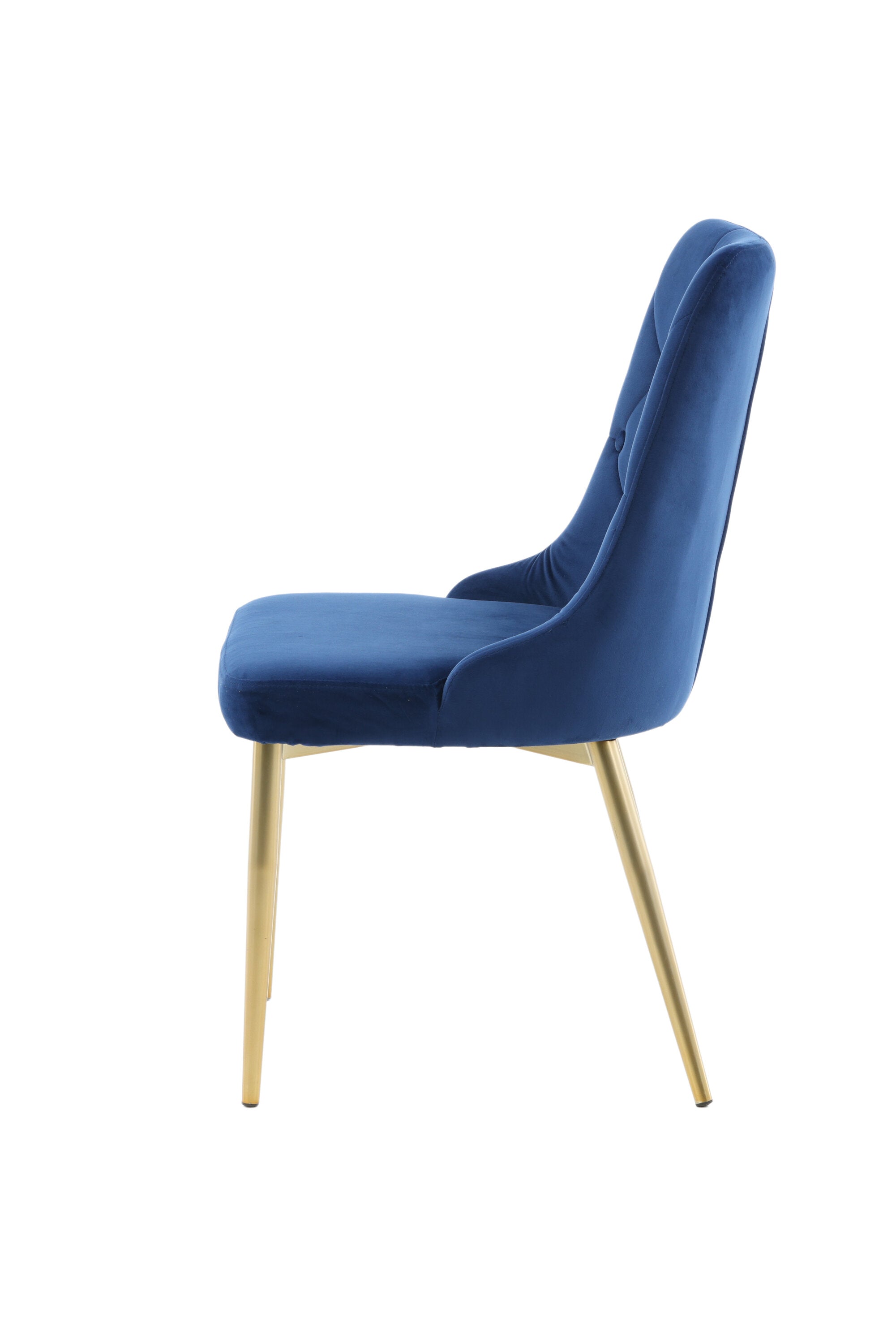 Velvet Lyx Stuhl in Blau präsentiert im Onlineshop von KAQTU Design AG. Stuhl ist von Venture Home