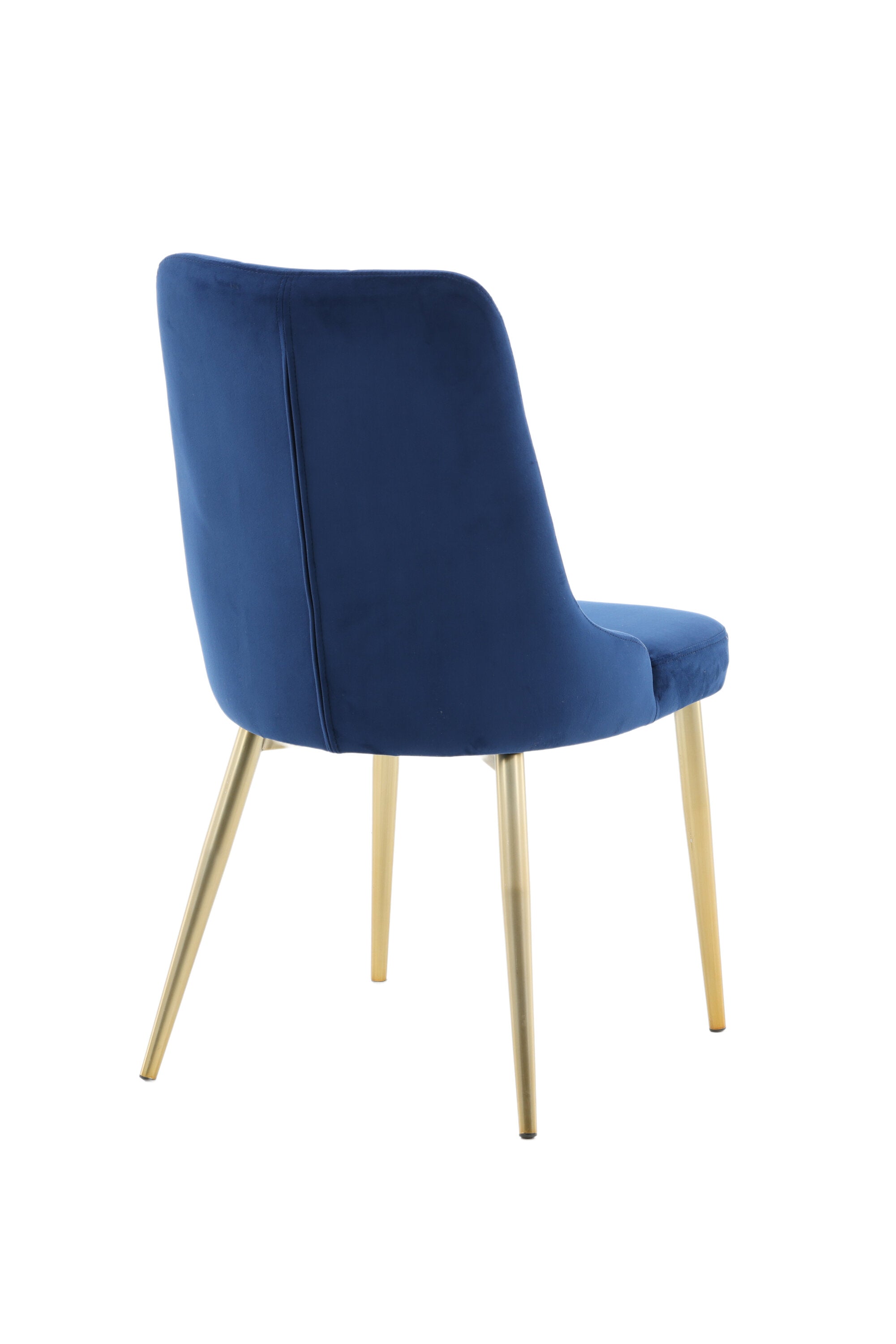 Velvet Lyx Stuhl in Blau präsentiert im Onlineshop von KAQTU Design AG. Stuhl ist von Venture Home