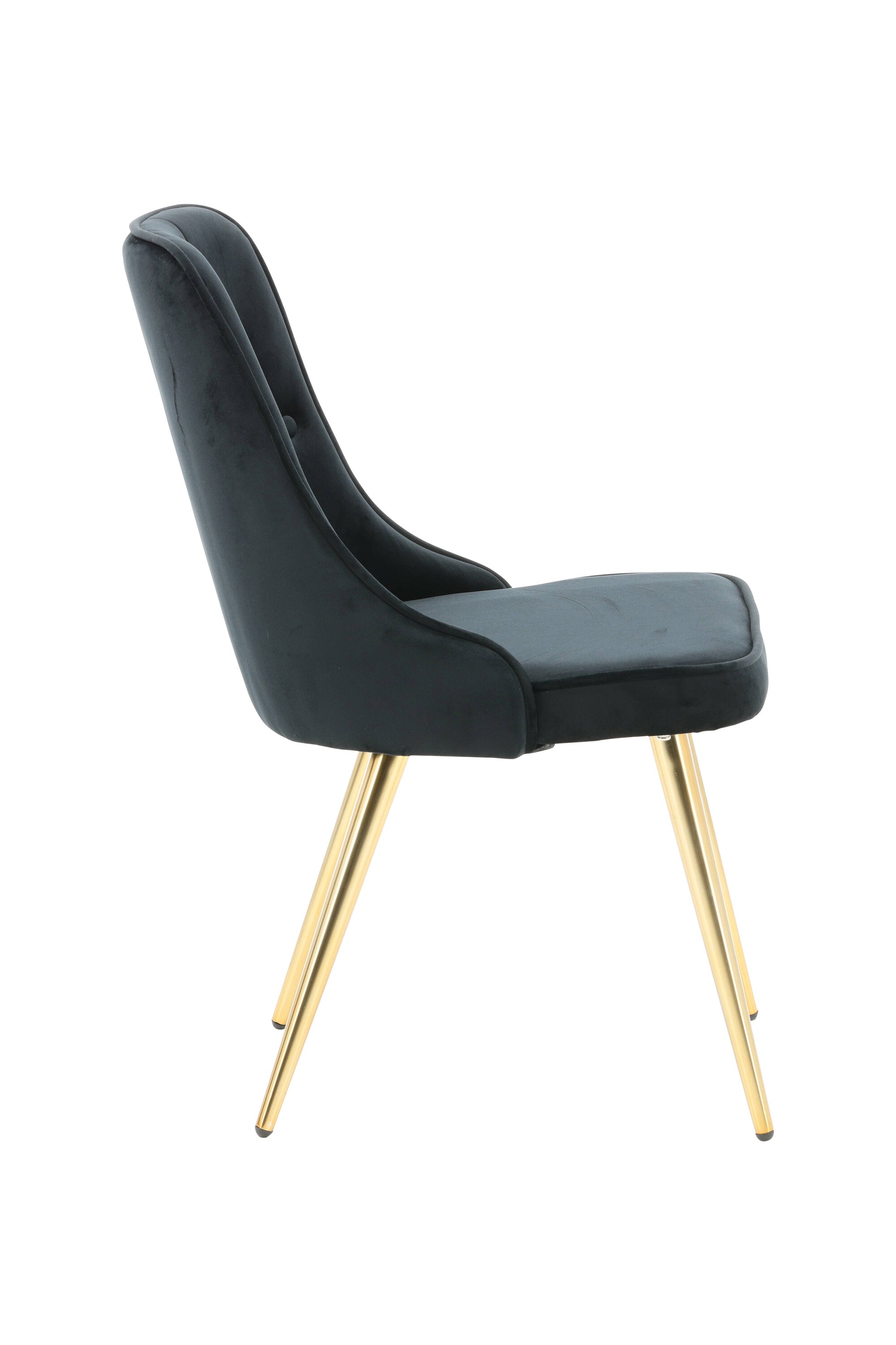 Velvet Lyx Stuhl in Schwarz präsentiert im Onlineshop von KAQTU Design AG. Stuhl ist von Venture Home