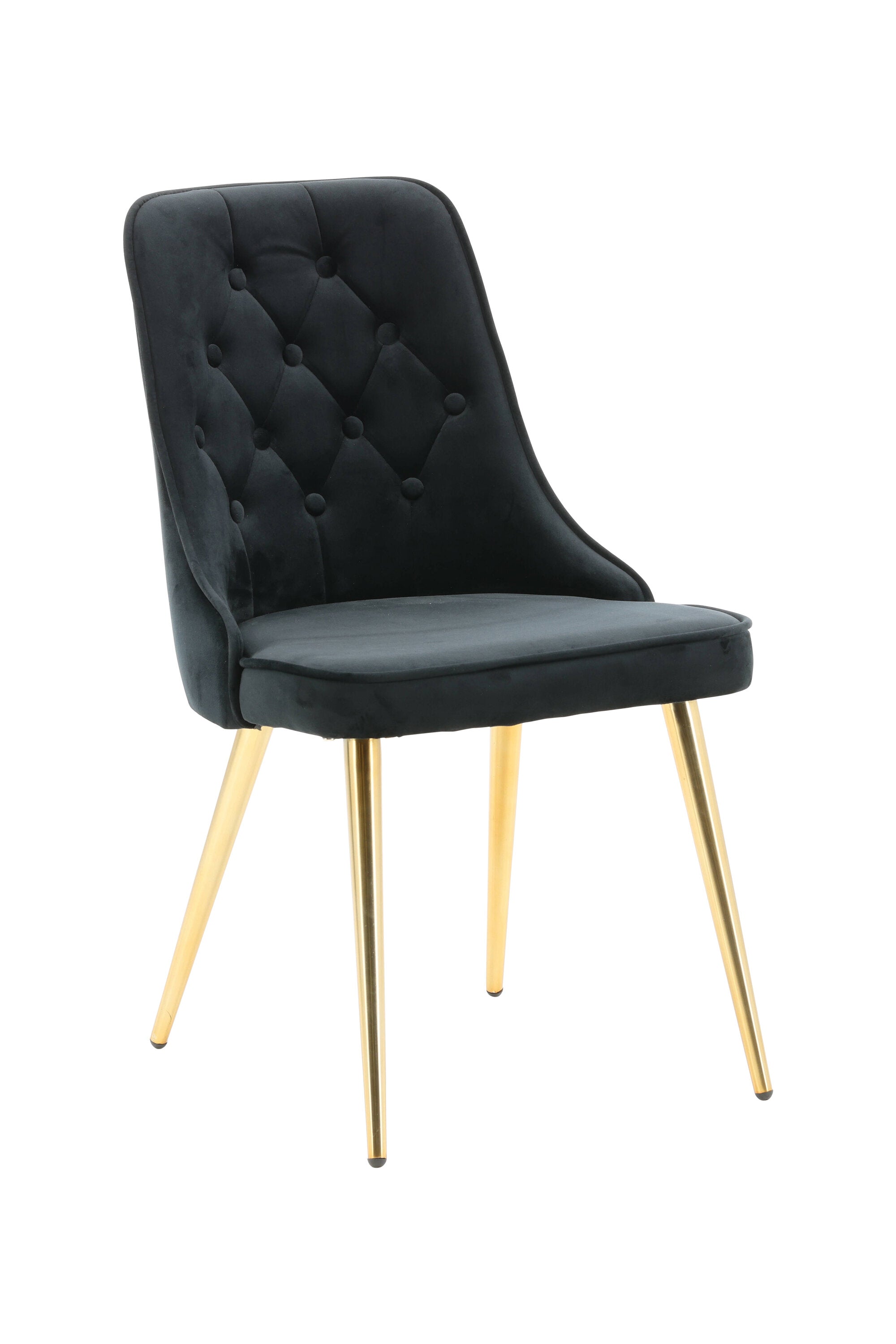 Velvet Lyx Stuhl in Schwarz präsentiert im Onlineshop von KAQTU Design AG. Stuhl ist von Venture Home