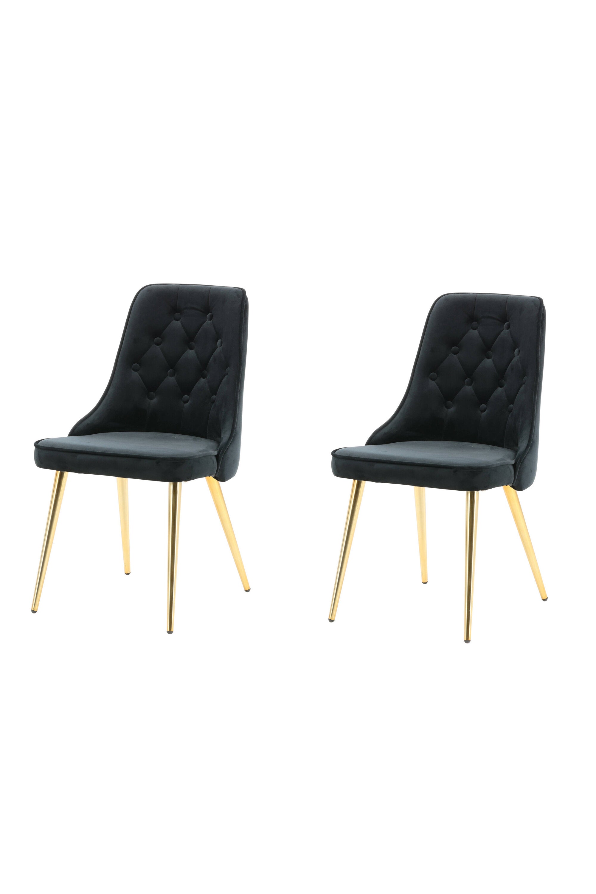 Velvet Lyx Stuhl in Schwarz präsentiert im Onlineshop von KAQTU Design AG. Stuhl ist von Venture Home