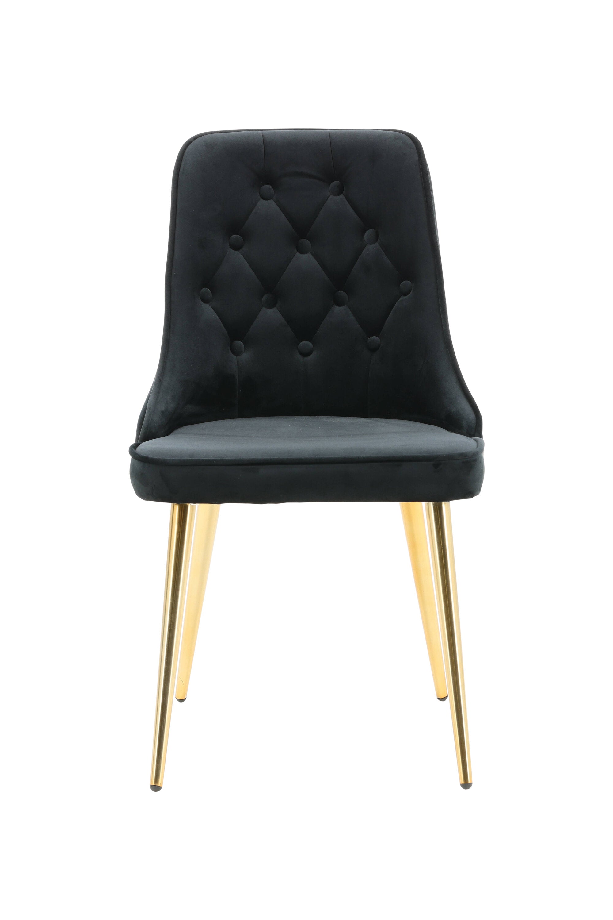 Velvet Lyx Stuhl in Schwarz präsentiert im Onlineshop von KAQTU Design AG. Stuhl ist von Venture Home