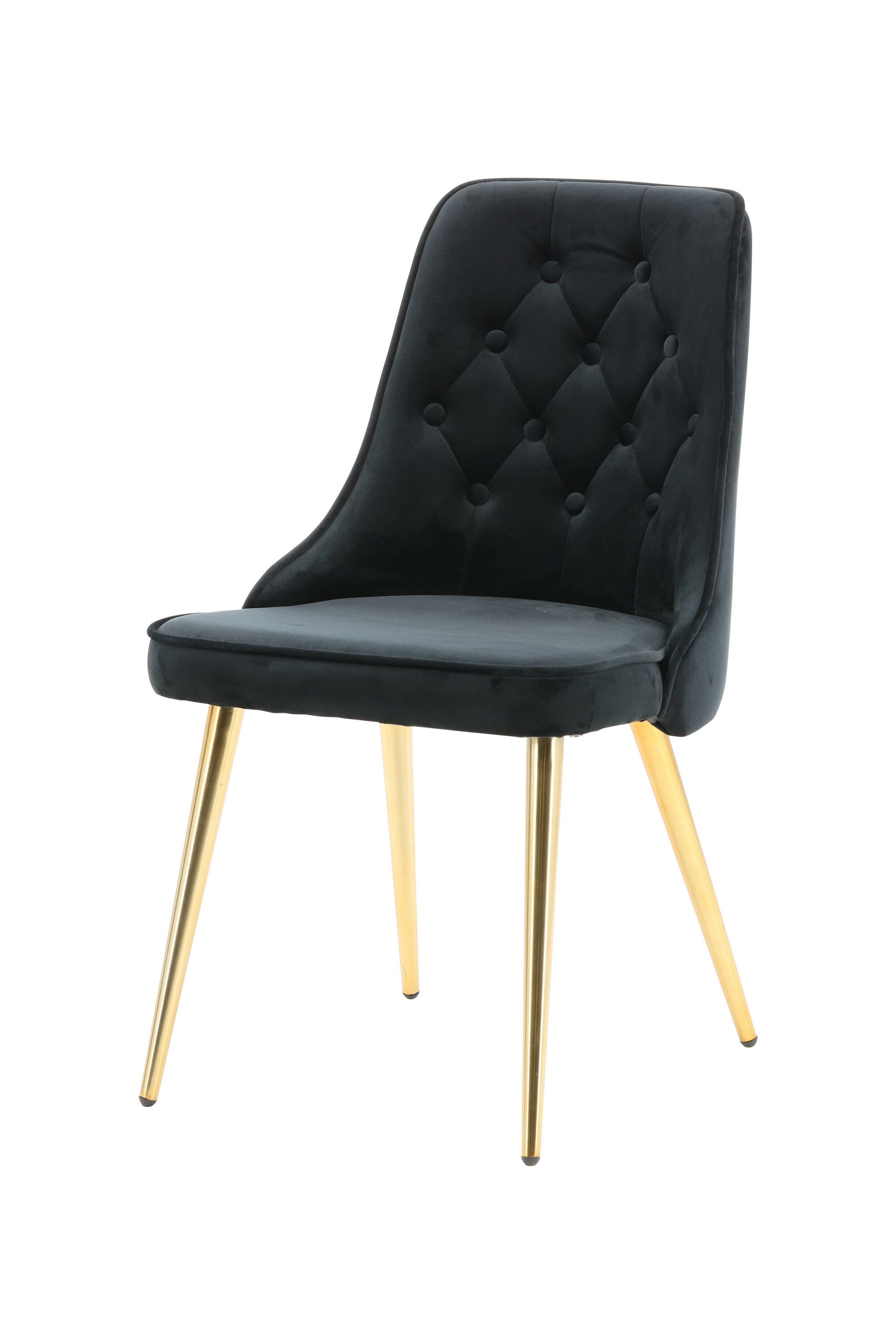 Velvet Lyx Stuhl in Schwarz präsentiert im Onlineshop von KAQTU Design AG. Stuhl ist von Venture Home