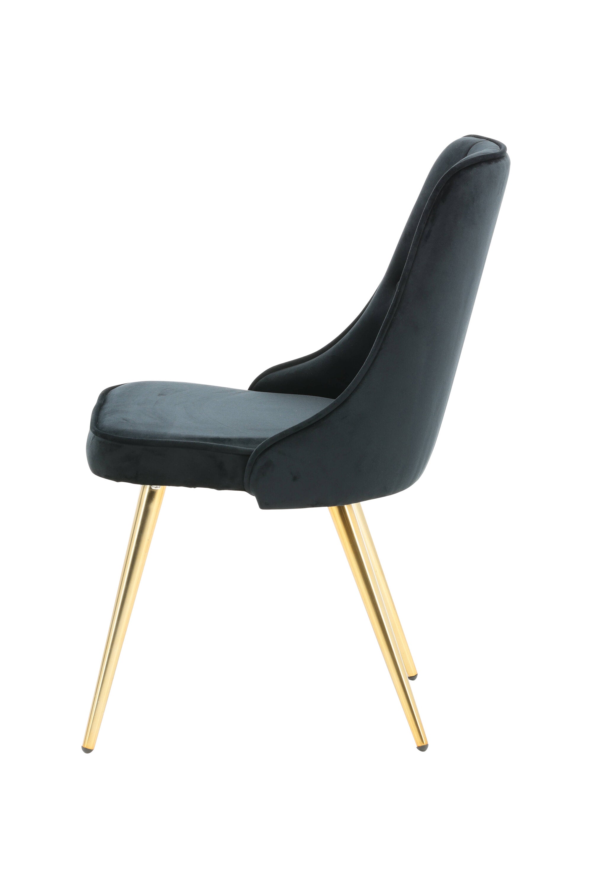Velvet Lyx Stuhl in Schwarz präsentiert im Onlineshop von KAQTU Design AG. Stuhl ist von Venture Home