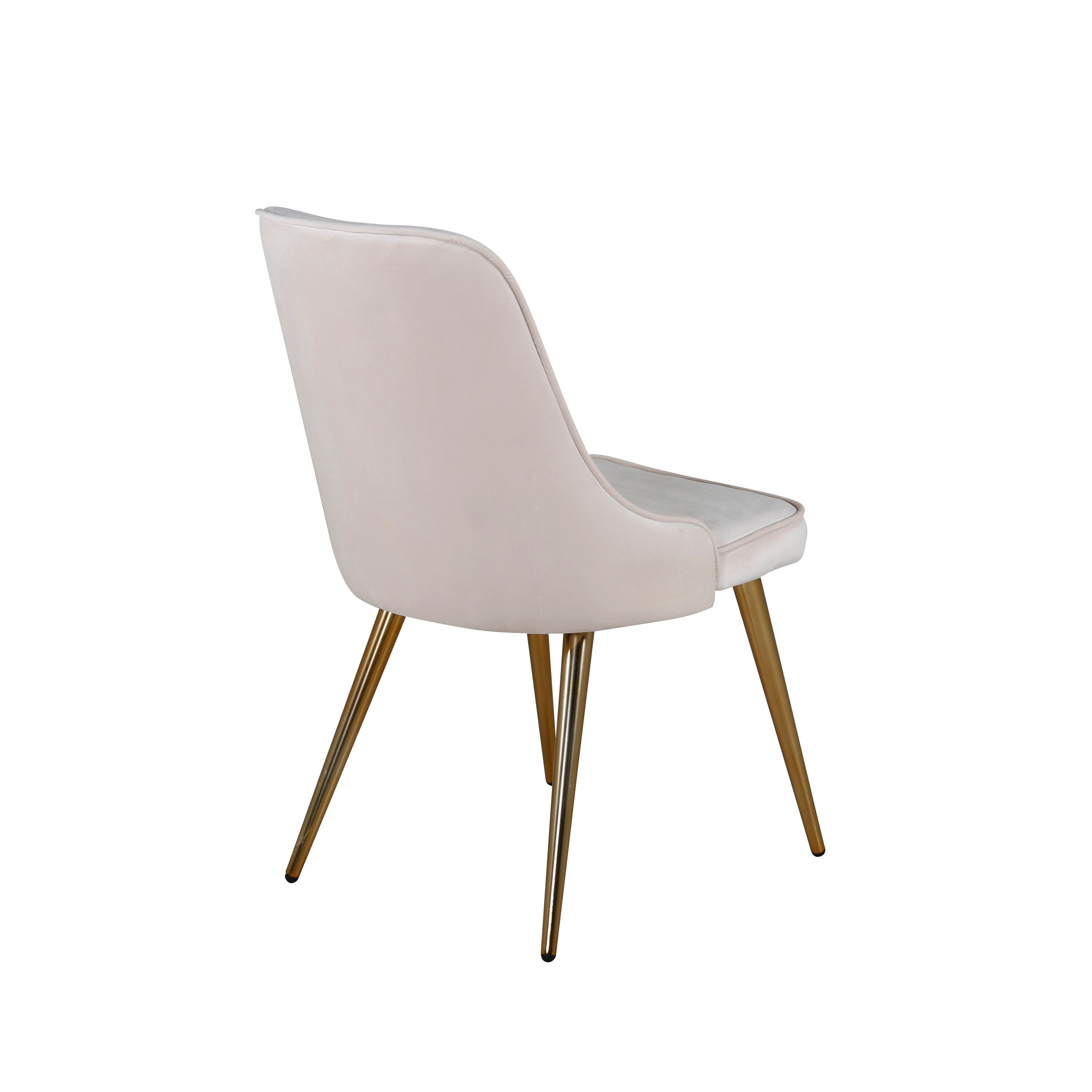 Velvet Deluxe Stuhl in Beige / Gold präsentiert im Onlineshop von KAQTU Design AG. Stuhl ist von Venture Home