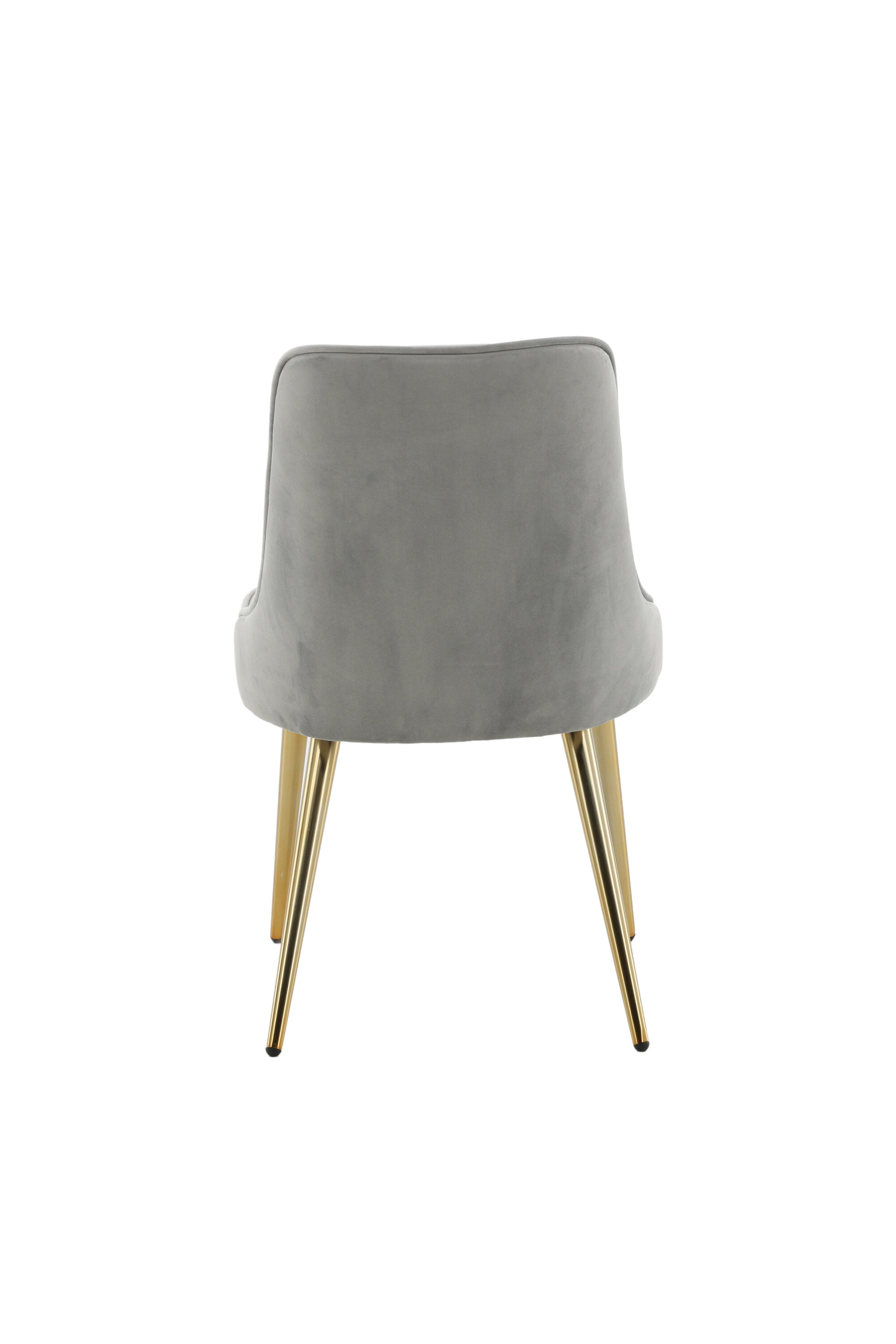 Velvet Deluxe Stuhl in Grau / Gold präsentiert im Onlineshop von KAQTU Design AG. Stuhl ist von Venture Home