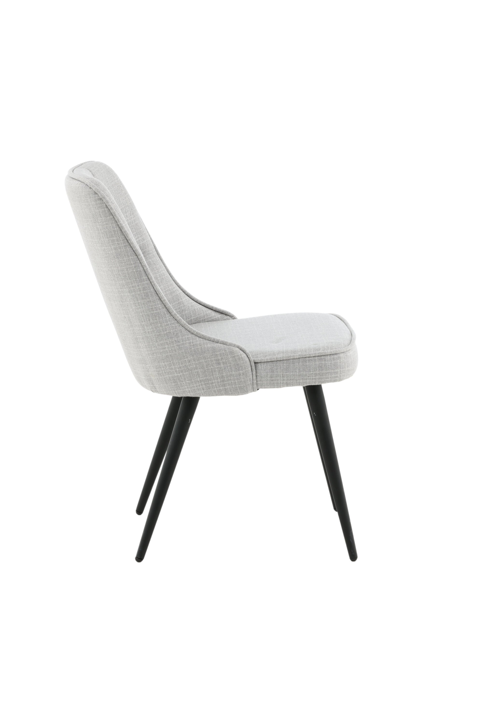 Velvet Deluxe Stuhl in Grau / Schwarz präsentiert im Onlineshop von KAQTU Design AG. Stuhl ist von Venture Home