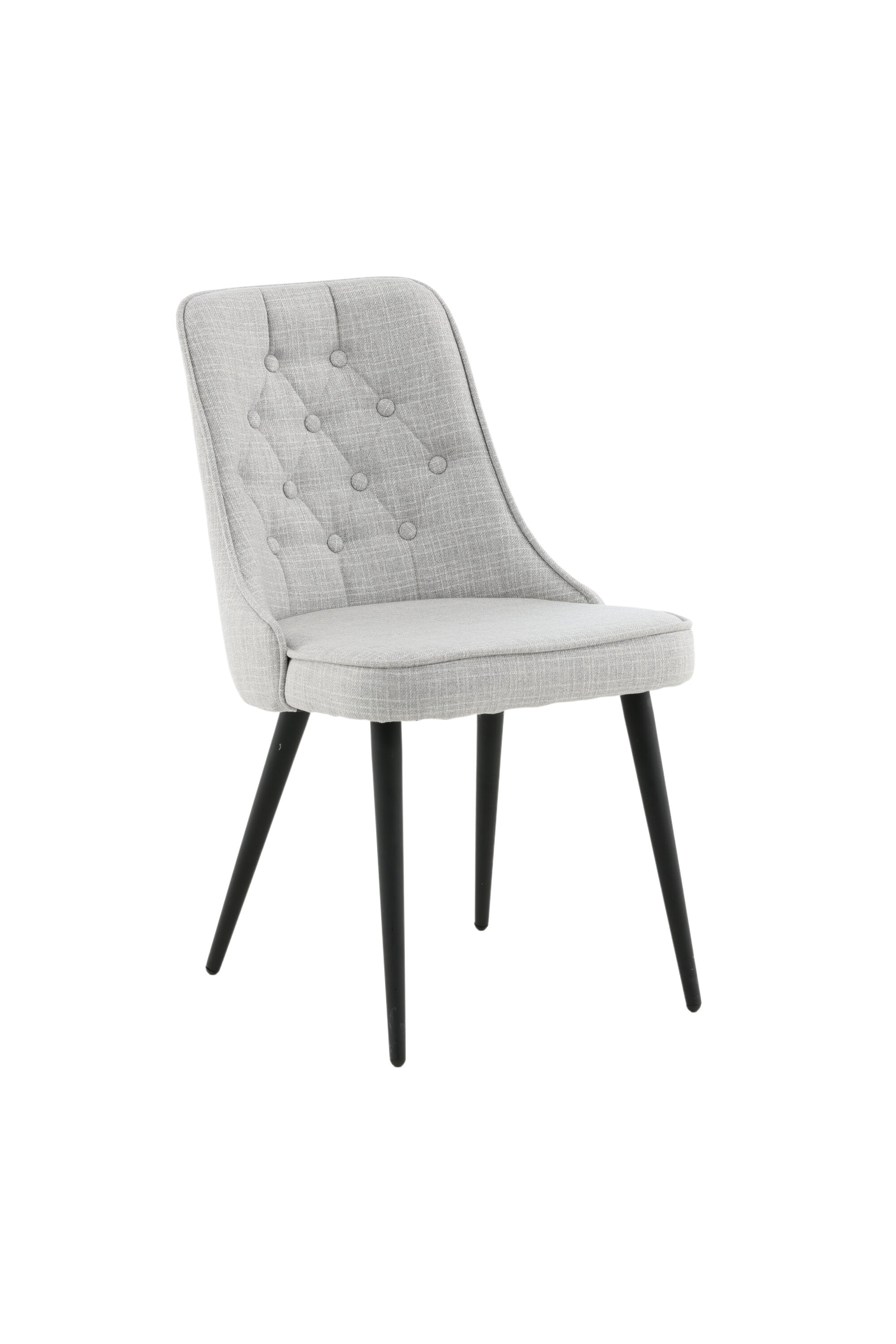 Velvet Deluxe Stuhl in Grau / Schwarz präsentiert im Onlineshop von KAQTU Design AG. Stuhl ist von Venture Home