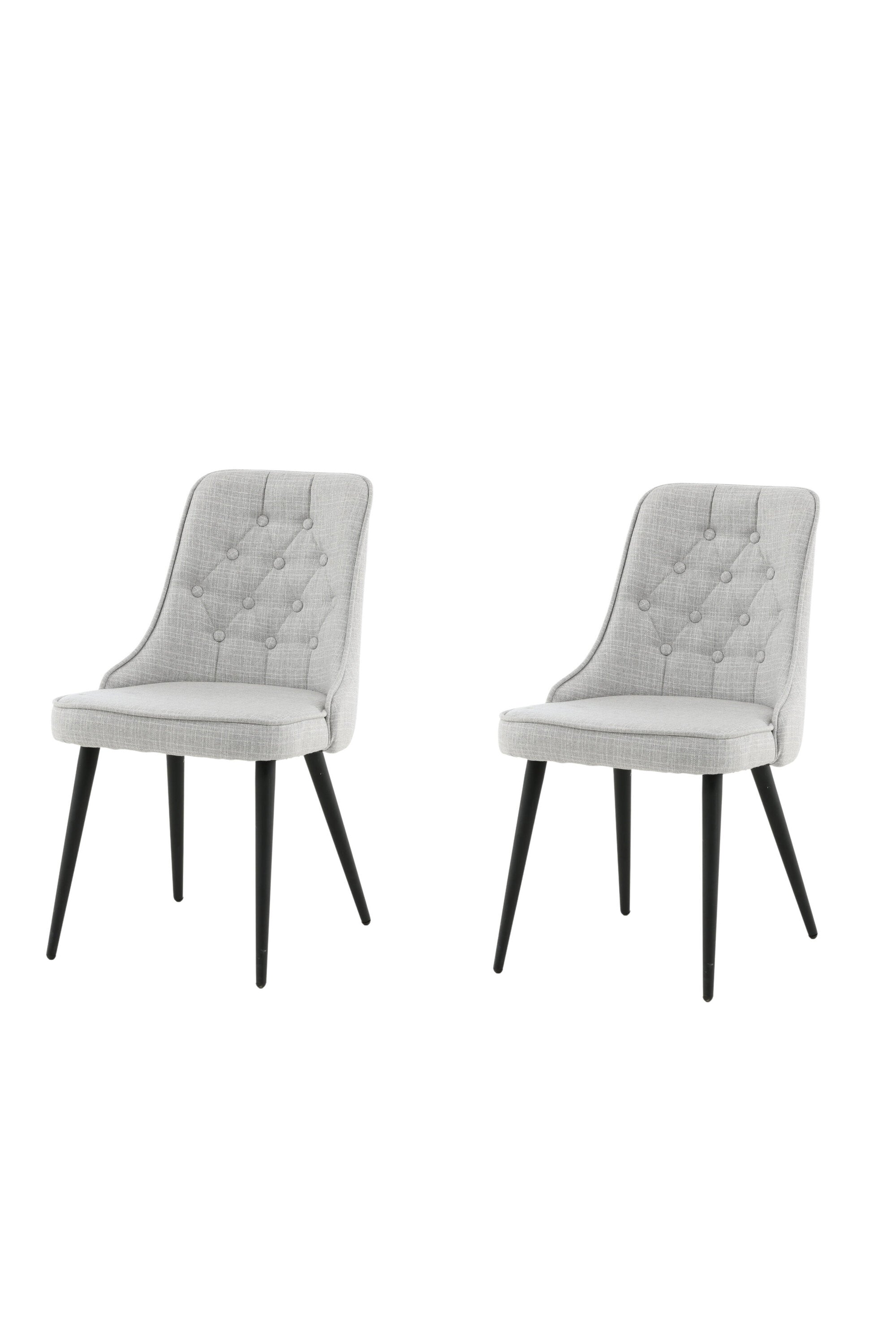 Velvet Deluxe Stuhl in Grau / Schwarz präsentiert im Onlineshop von KAQTU Design AG. Stuhl ist von Venture Home