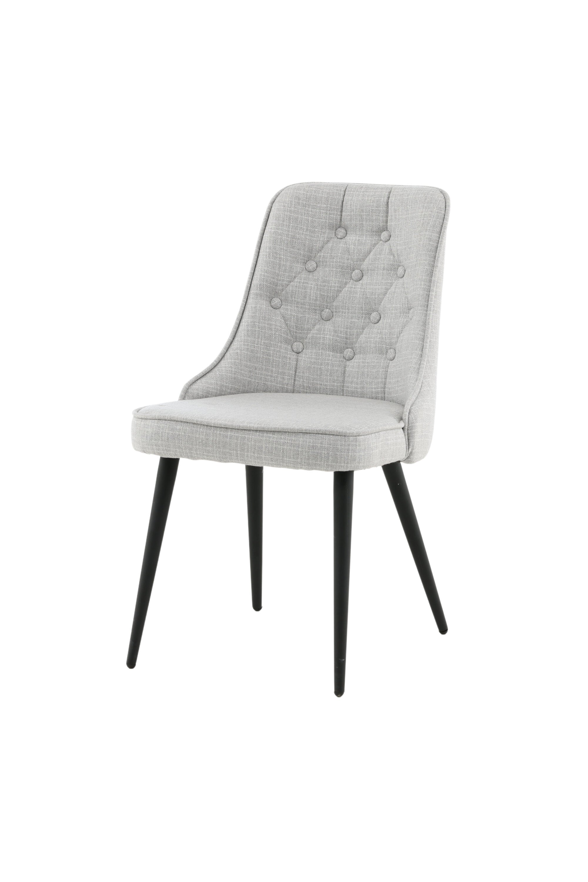 Velvet Deluxe Stuhl in Grau / Schwarz präsentiert im Onlineshop von KAQTU Design AG. Stuhl ist von Venture Home
