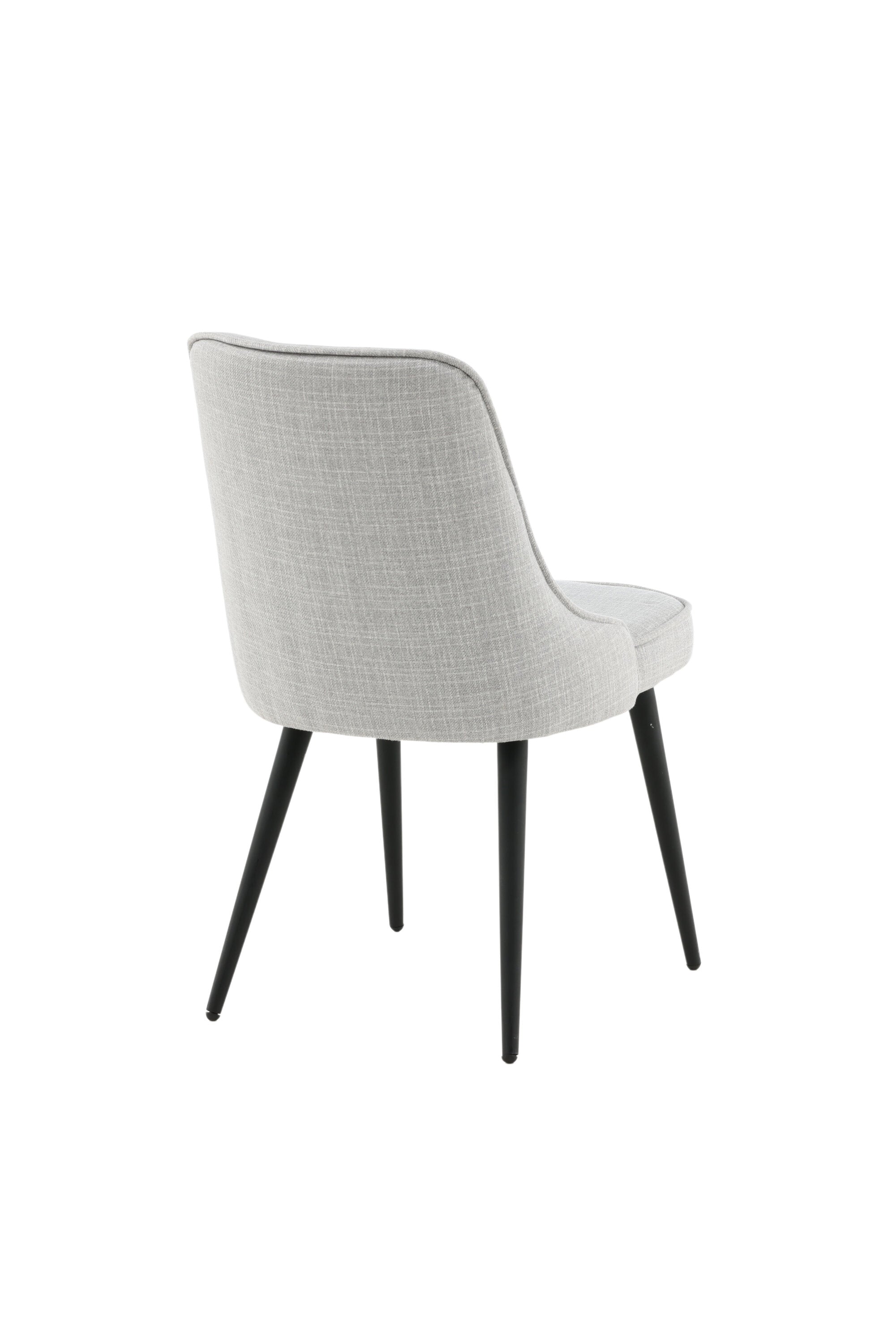 Velvet Deluxe Stuhl in Grau / Schwarz präsentiert im Onlineshop von KAQTU Design AG. Stuhl ist von Venture Home