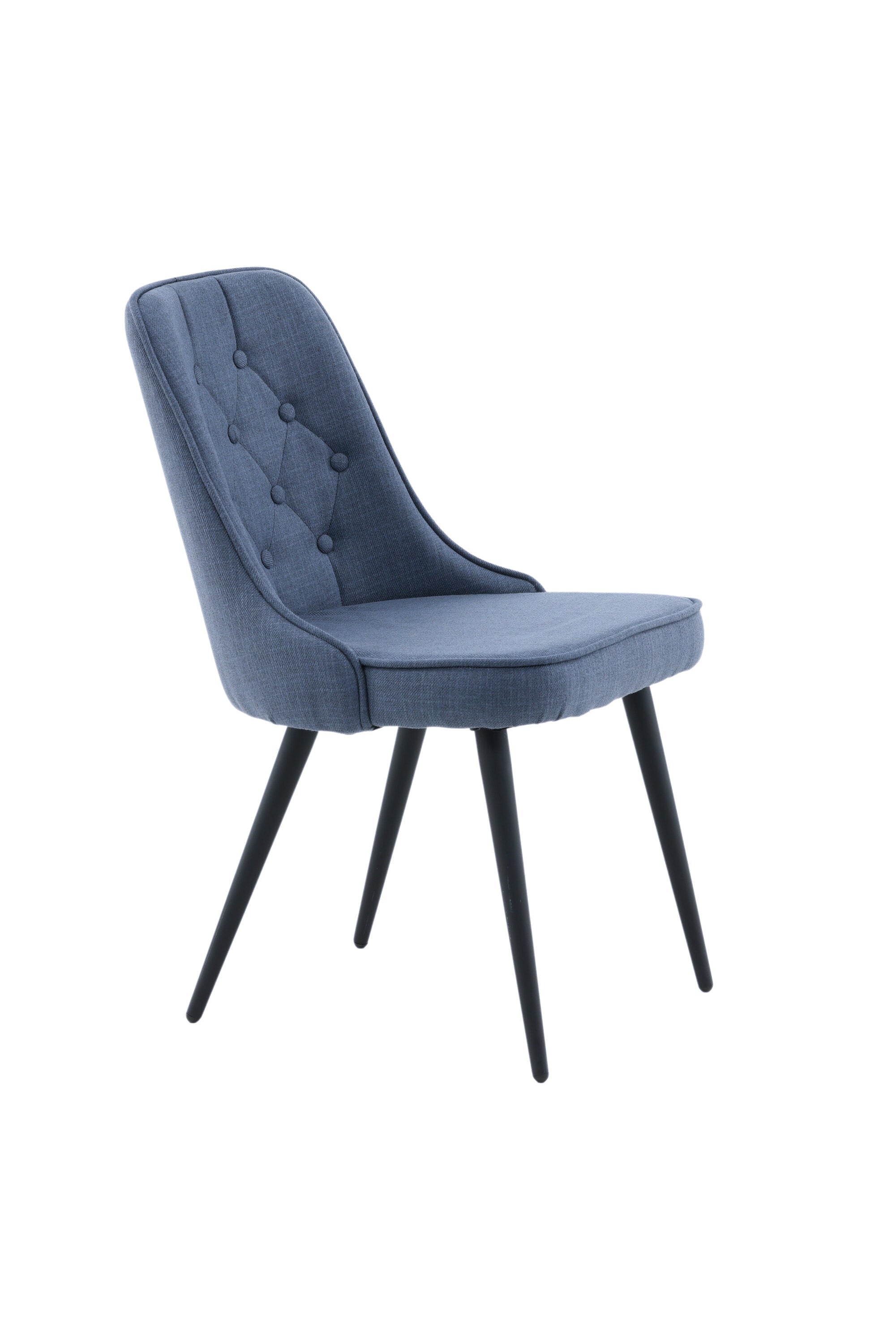 Velvet Deluxe Stuhl in Blau / Schwarz präsentiert im Onlineshop von KAQTU Design AG. Stuhl ist von Venture Home