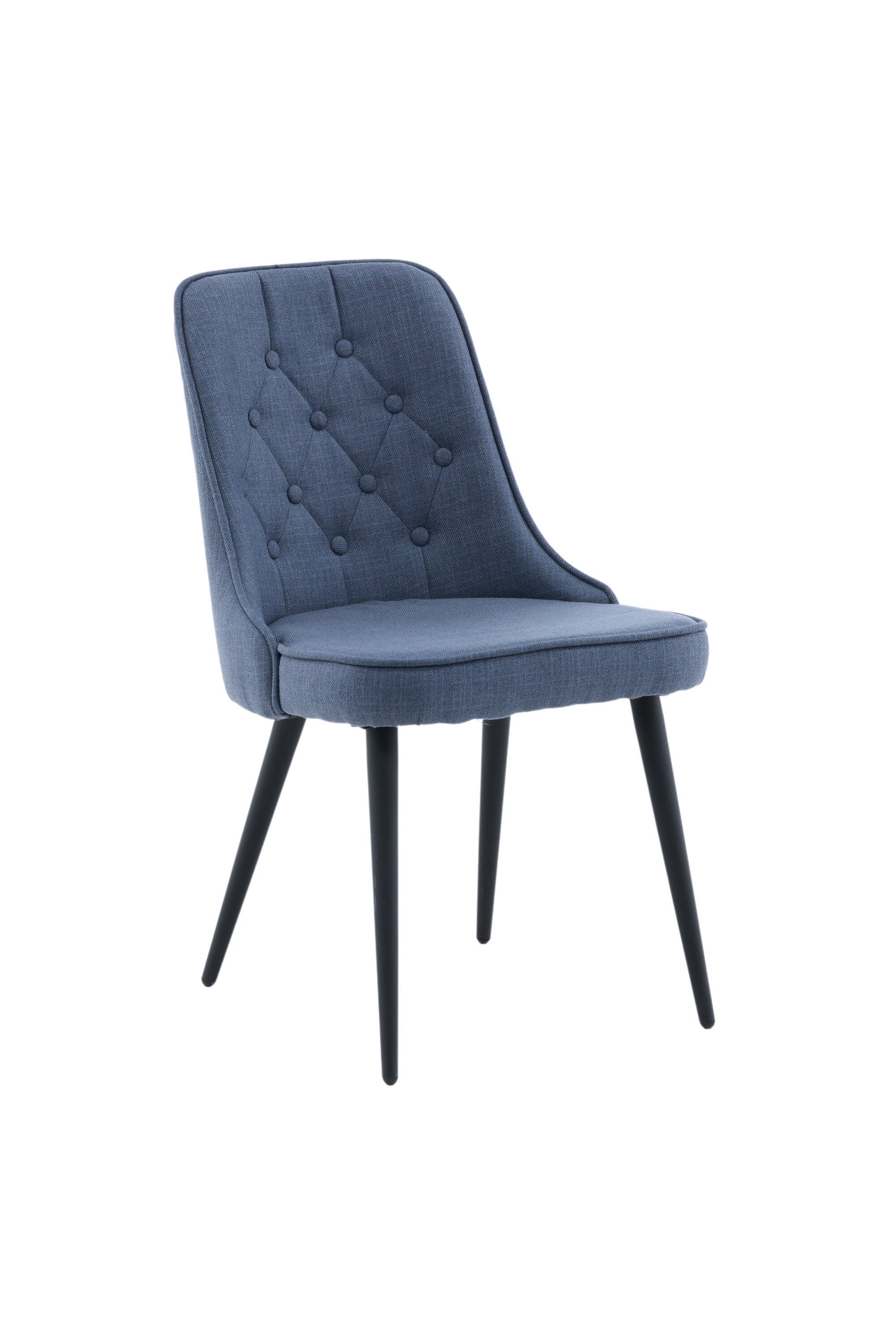 Velvet Deluxe Stuhl in Blau / Schwarz präsentiert im Onlineshop von KAQTU Design AG. Stuhl ist von Venture Home