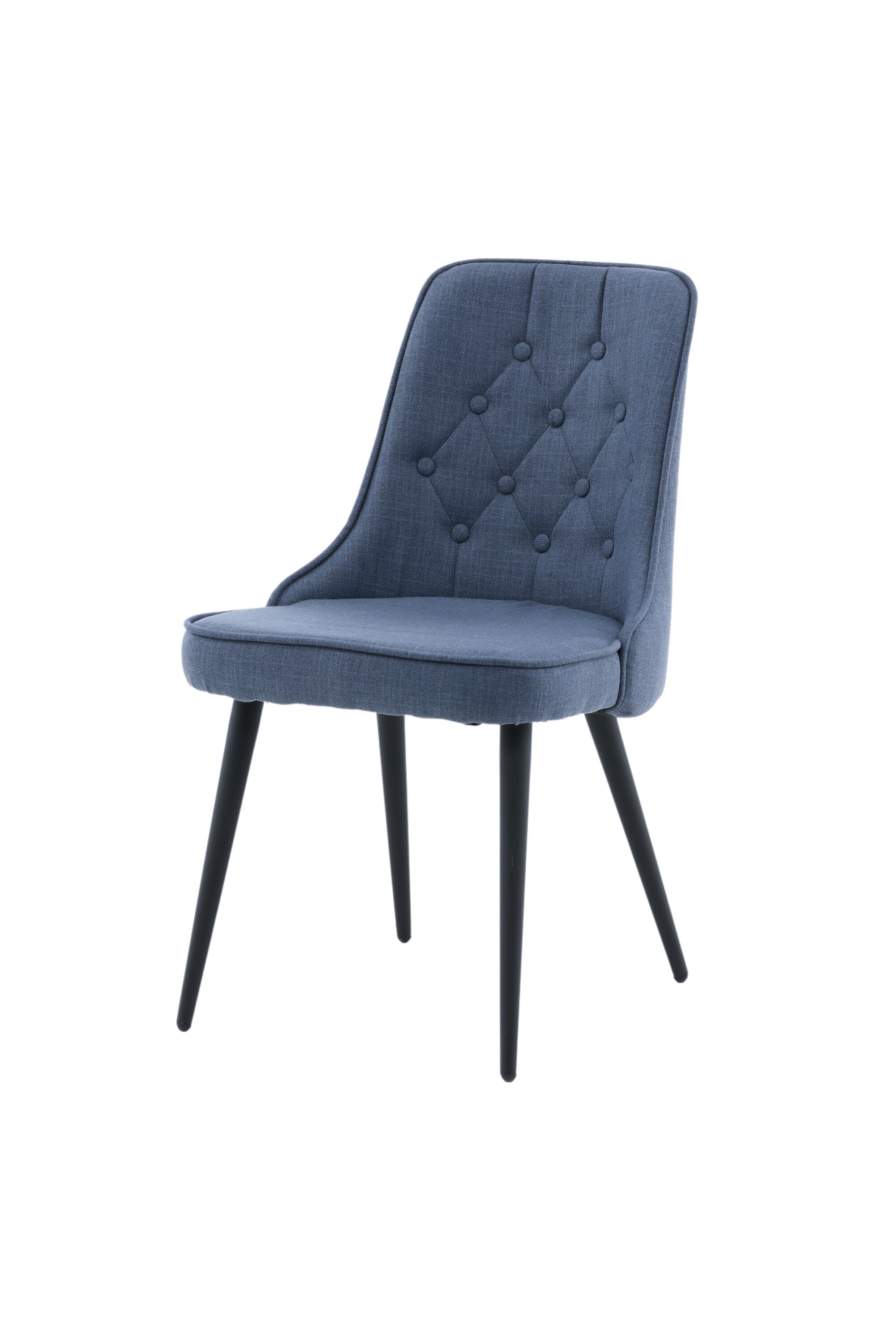 Velvet Deluxe Stuhl in Blau / Schwarz präsentiert im Onlineshop von KAQTU Design AG. Stuhl ist von Venture Home
