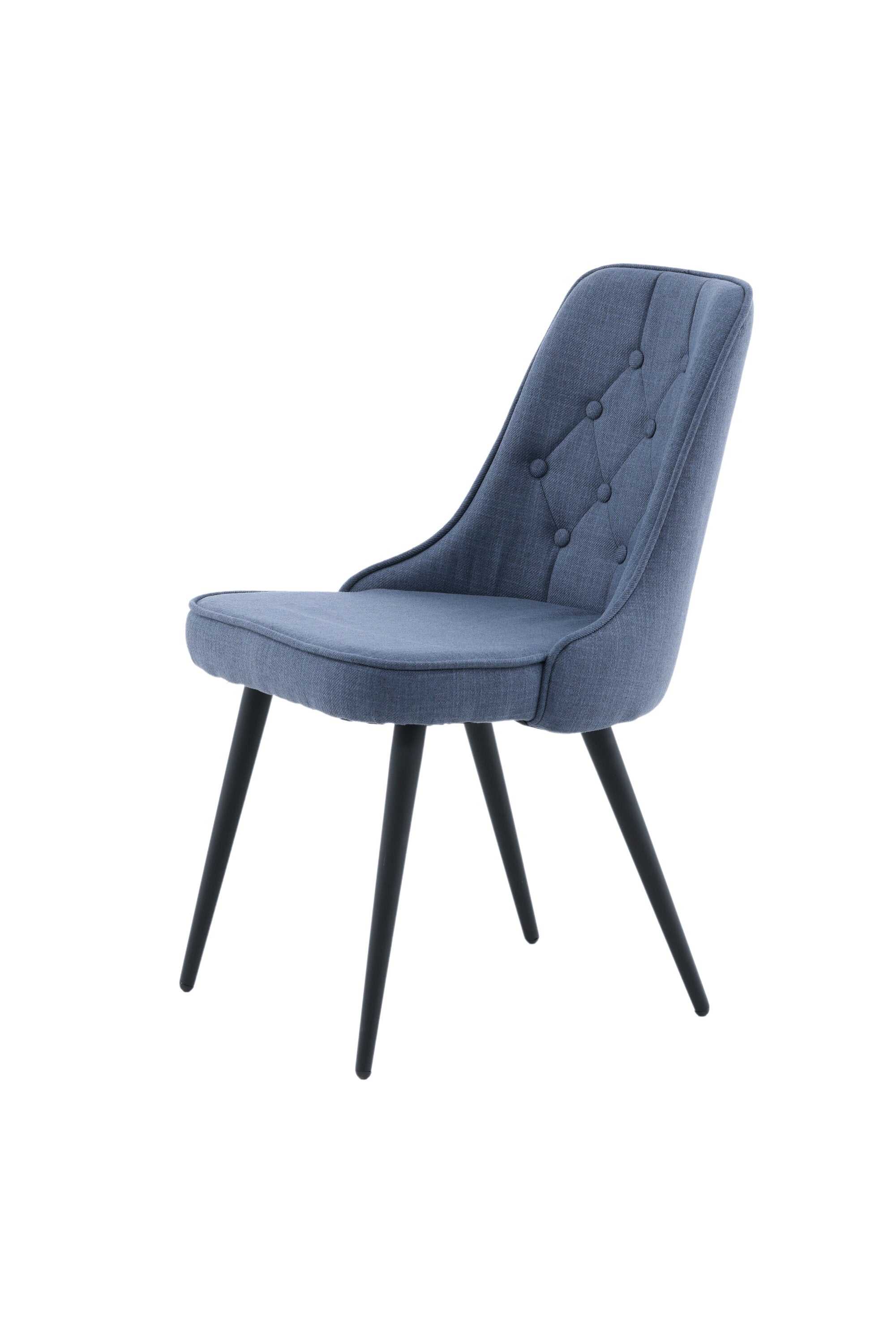Velvet Deluxe Stuhl in Blau / Schwarz präsentiert im Onlineshop von KAQTU Design AG. Stuhl ist von Venture Home