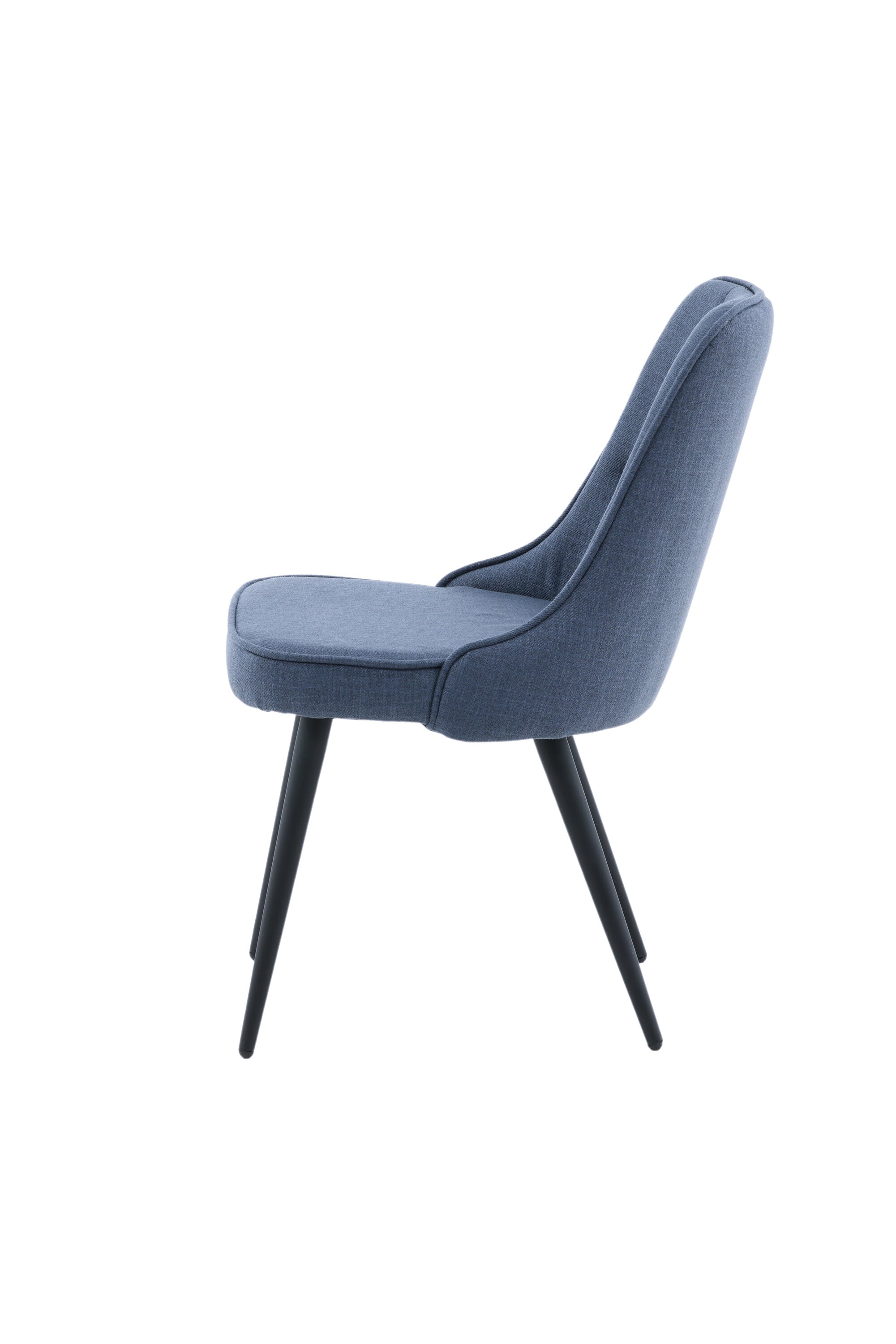 Velvet Deluxe Stuhl in Blau / Schwarz präsentiert im Onlineshop von KAQTU Design AG. Stuhl ist von Venture Home