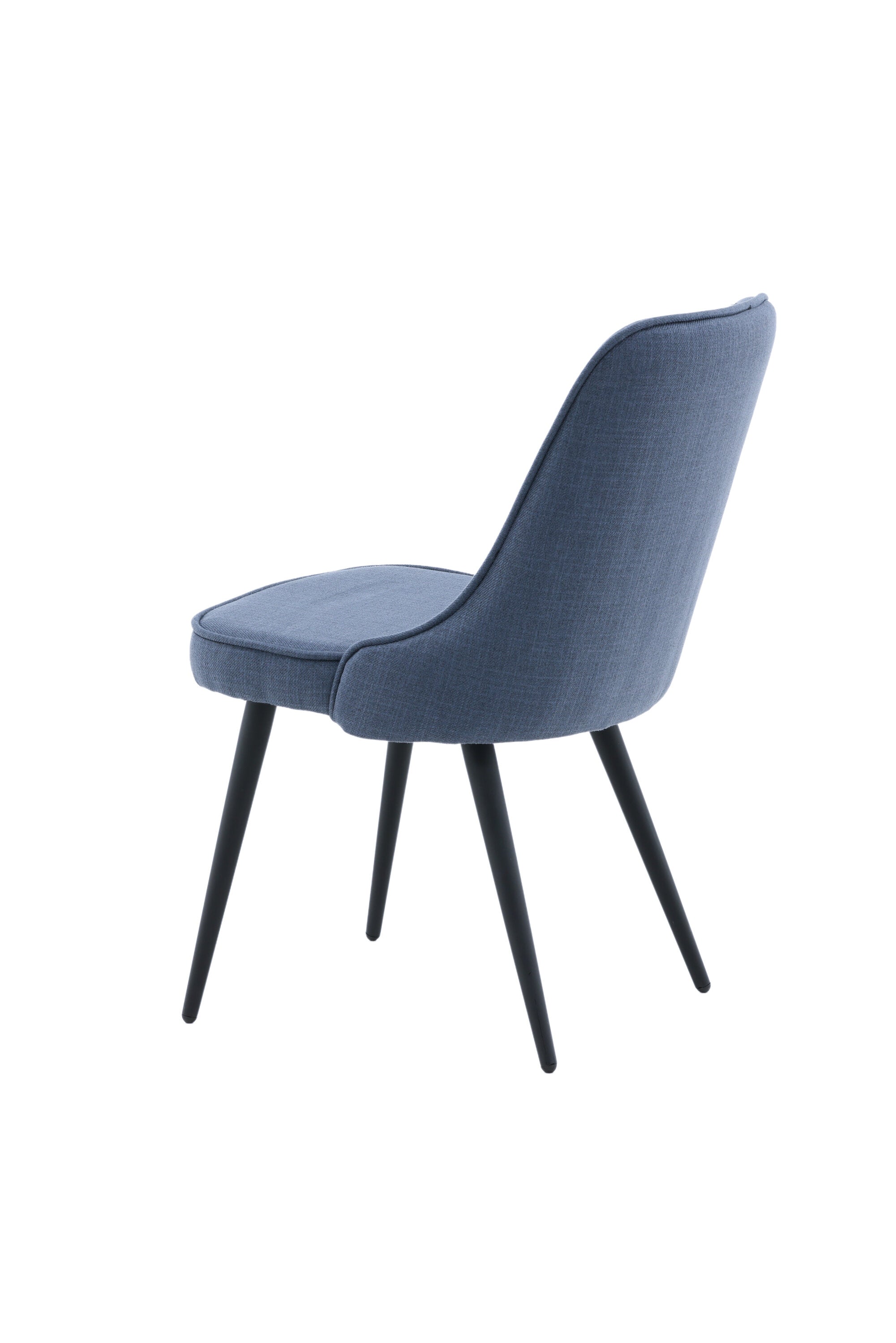 Velvet Deluxe Stuhl in Blau / Schwarz präsentiert im Onlineshop von KAQTU Design AG. Stuhl ist von Venture Home