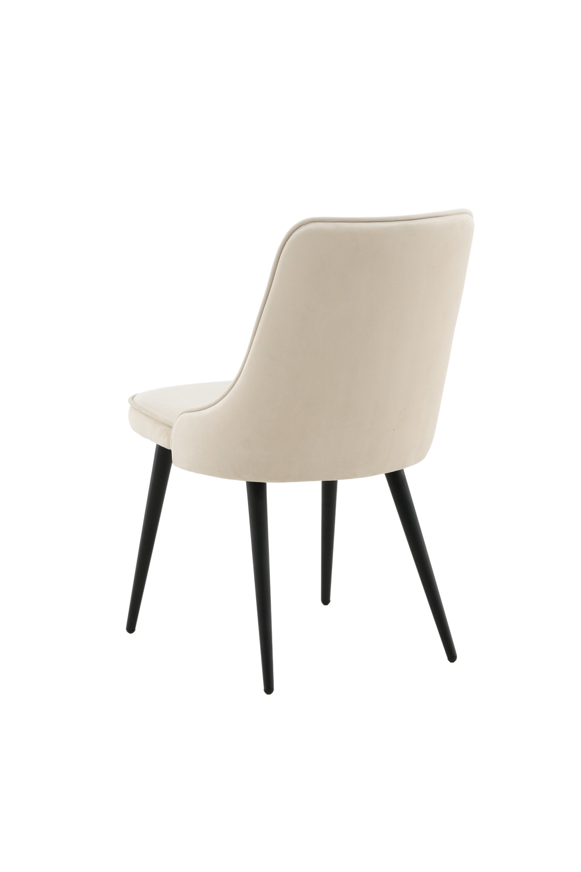 Velvet Deluxe Stuhl in Beige / Schwarz präsentiert im Onlineshop von KAQTU Design AG. Stuhl ist von Venture Home