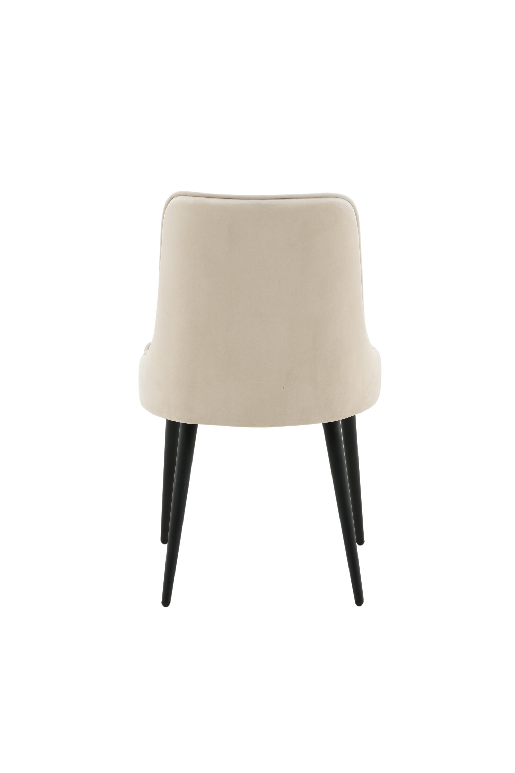 Velvet Deluxe Stuhl in Beige / Schwarz präsentiert im Onlineshop von KAQTU Design AG. Stuhl ist von Venture Home