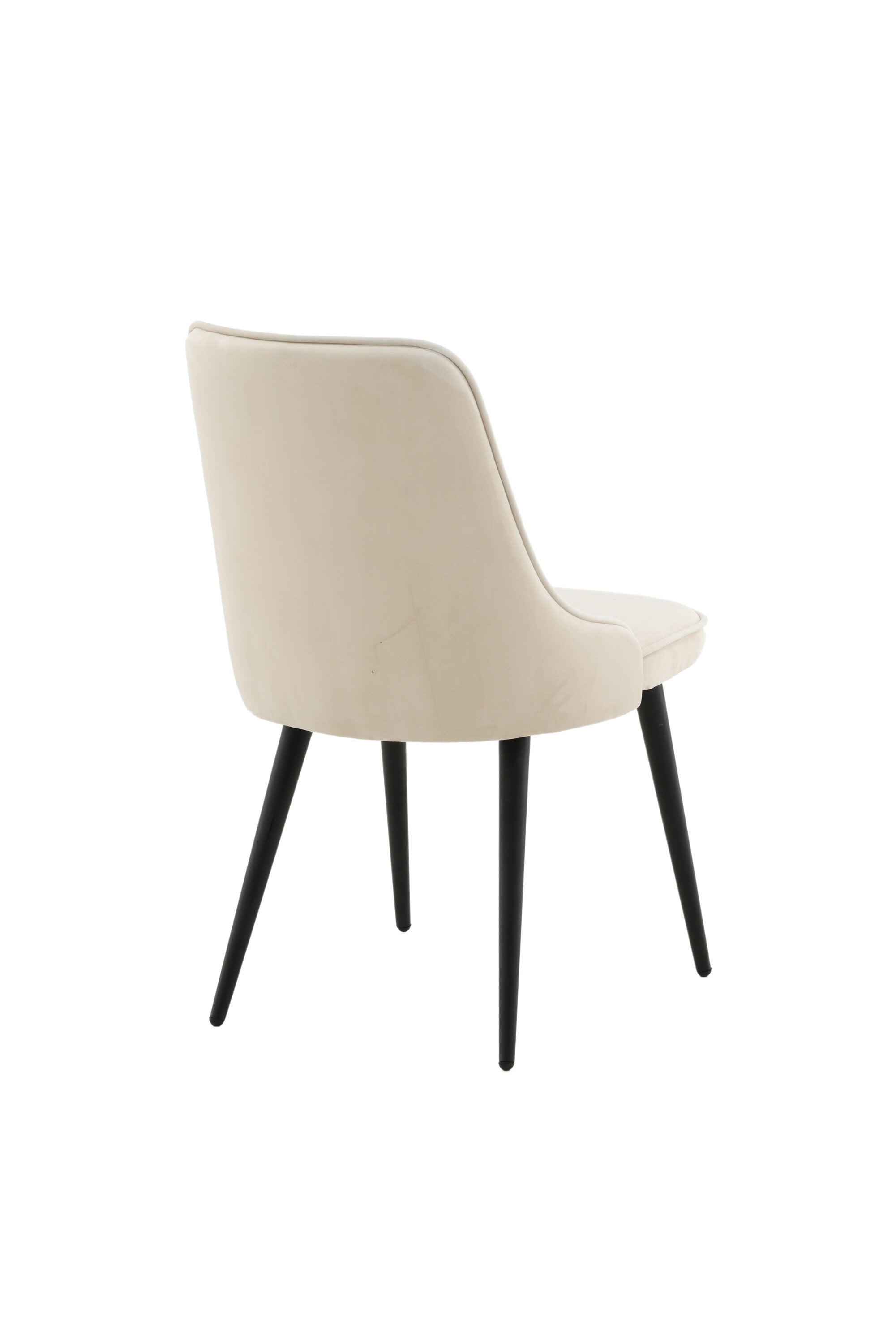 Velvet Deluxe Stuhl in Beige / Schwarz präsentiert im Onlineshop von KAQTU Design AG. Stuhl ist von Venture Home