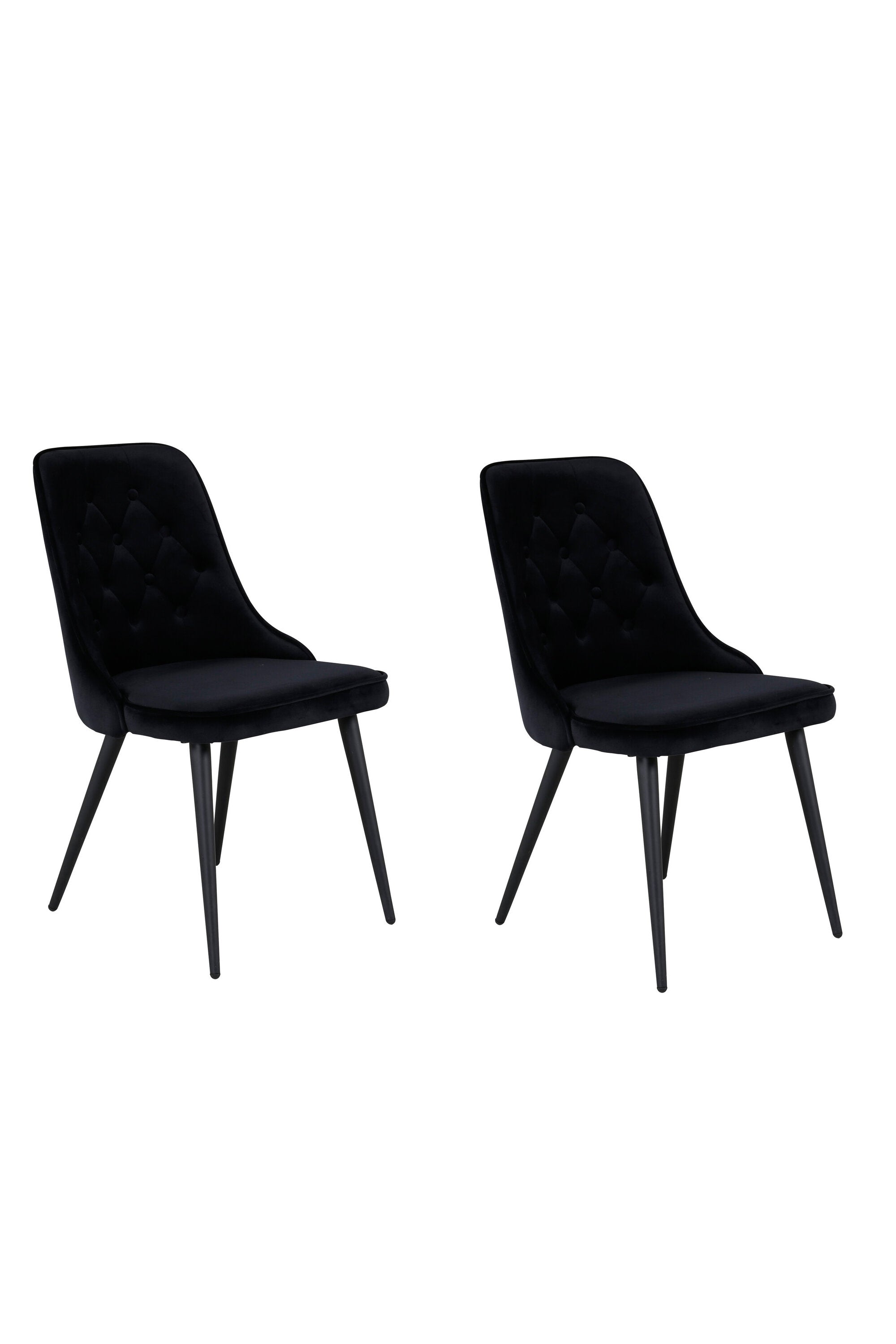 Velvet Deluxe Stuhl in Schwarz präsentiert im Onlineshop von KAQTU Design AG. Stuhl ist von Venture Home