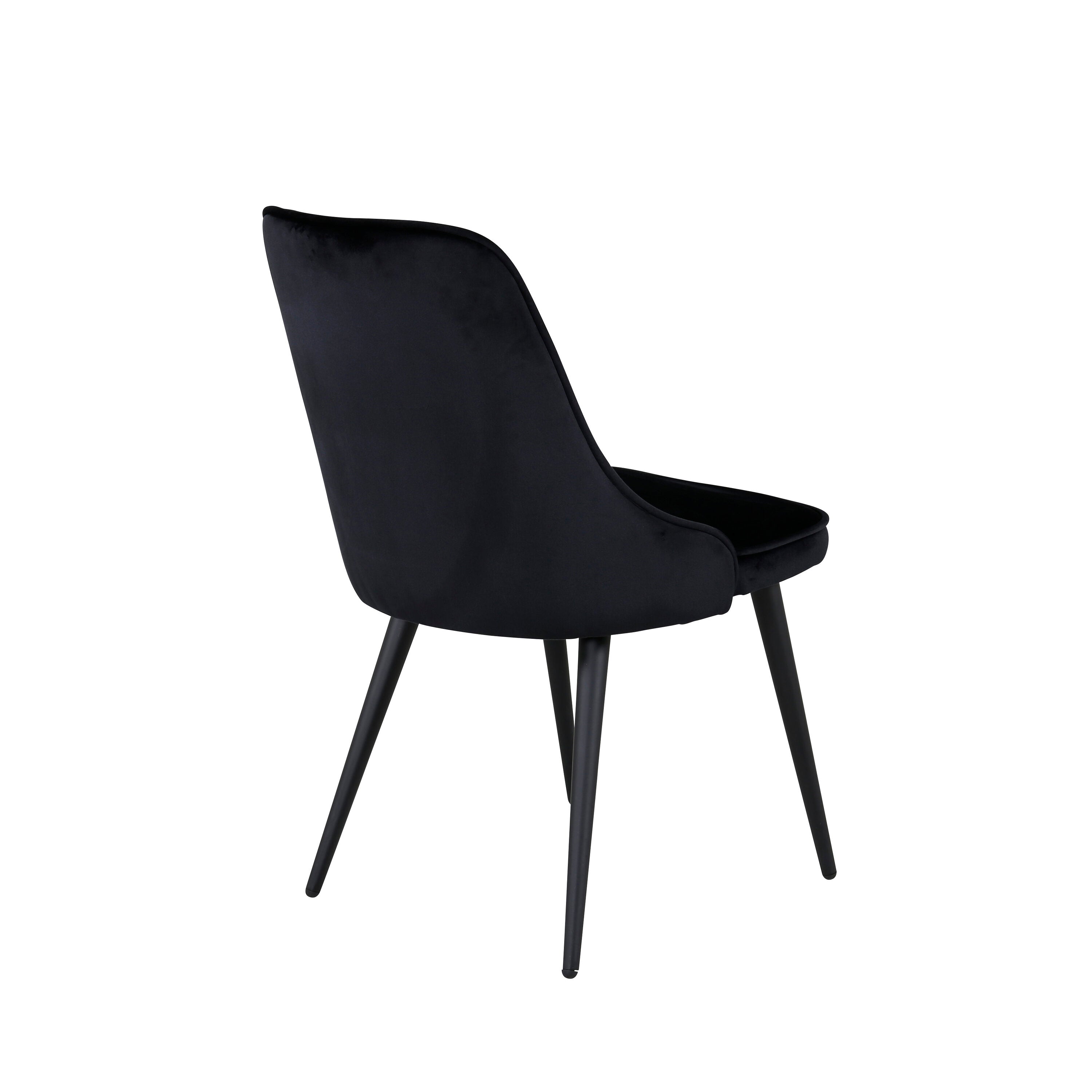 Velvet Deluxe Stuhl in Schwarz präsentiert im Onlineshop von KAQTU Design AG. Stuhl ist von Venture Home