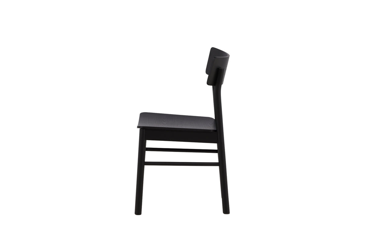 Montros Esszimmerstuhl in Schwarz präsentiert im Onlineshop von KAQTU Design AG. Stuhl ist von Venture Home