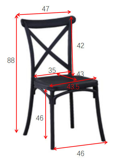 Crosett Stuhl in Schwarz präsentiert im Onlineshop von KAQTU Design AG. Stuhl ist von Venture Home