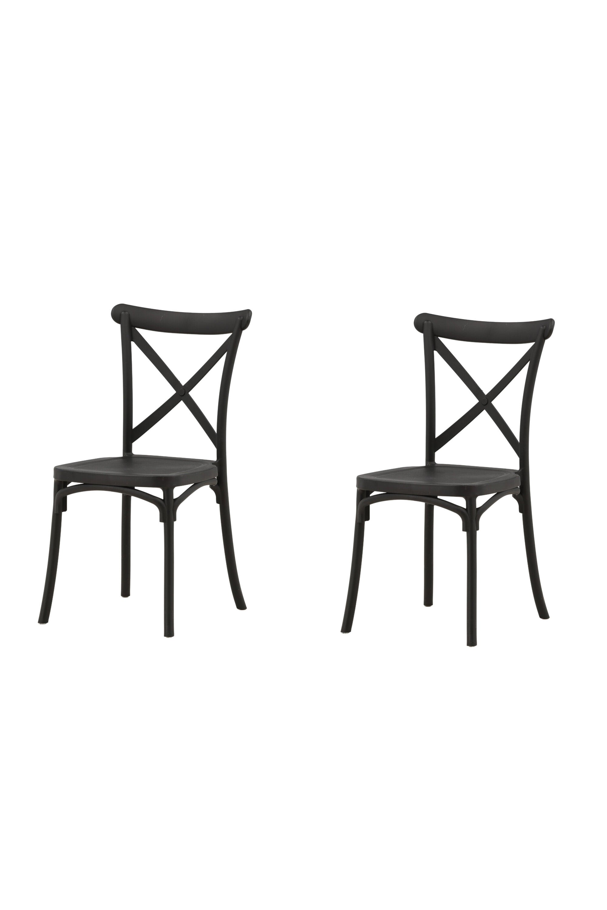 Crosett Stuhl in Schwarz präsentiert im Onlineshop von KAQTU Design AG. Stuhl ist von Venture Home