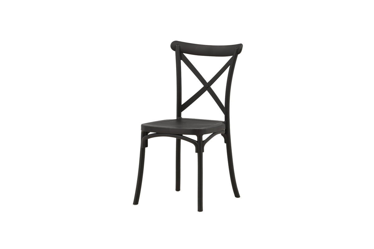 Crosett Stuhl in Schwarz präsentiert im Onlineshop von KAQTU Design AG. Stuhl ist von Venture Home