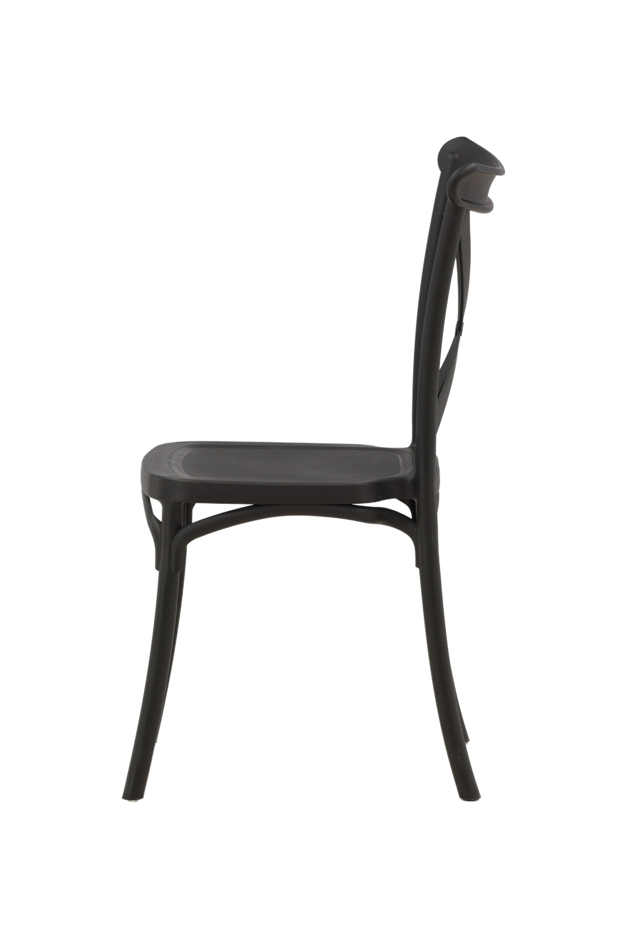 Crosett Stuhl in Schwarz präsentiert im Onlineshop von KAQTU Design AG. Stuhl ist von Venture Home