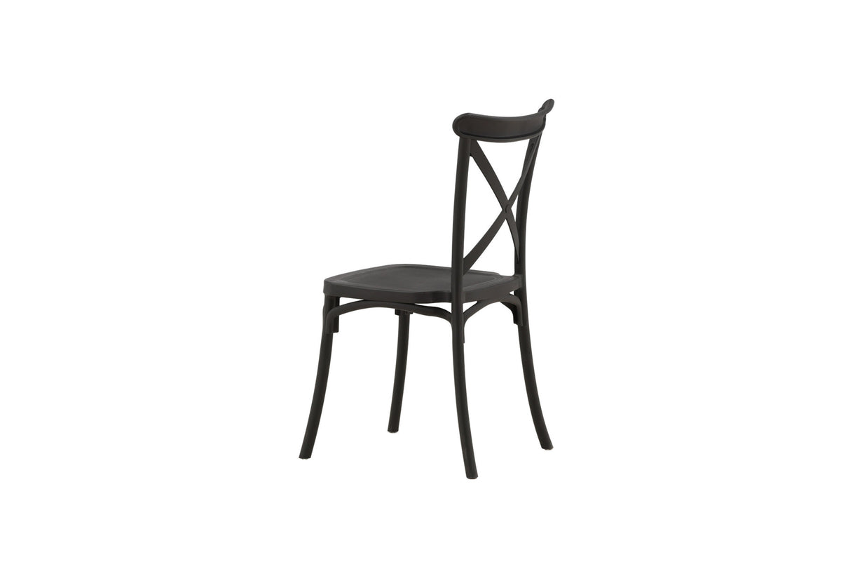 Crosett Stuhl in Schwarz präsentiert im Onlineshop von KAQTU Design AG. Stuhl ist von Venture Home