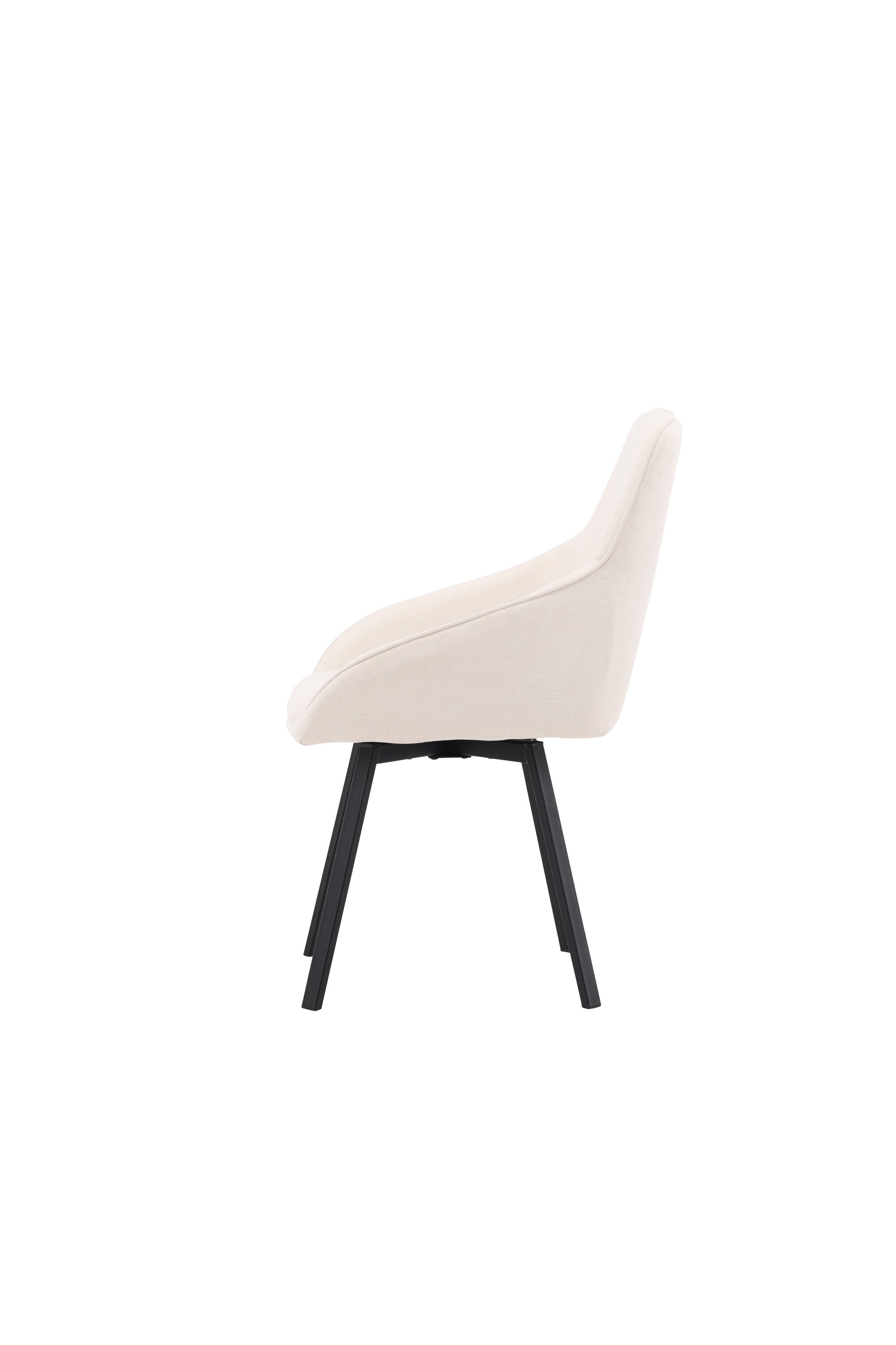 Rosie Stuhl in Beige präsentiert im Onlineshop von KAQTU Design AG. Stuhl mit Armlehne ist von Venture Home